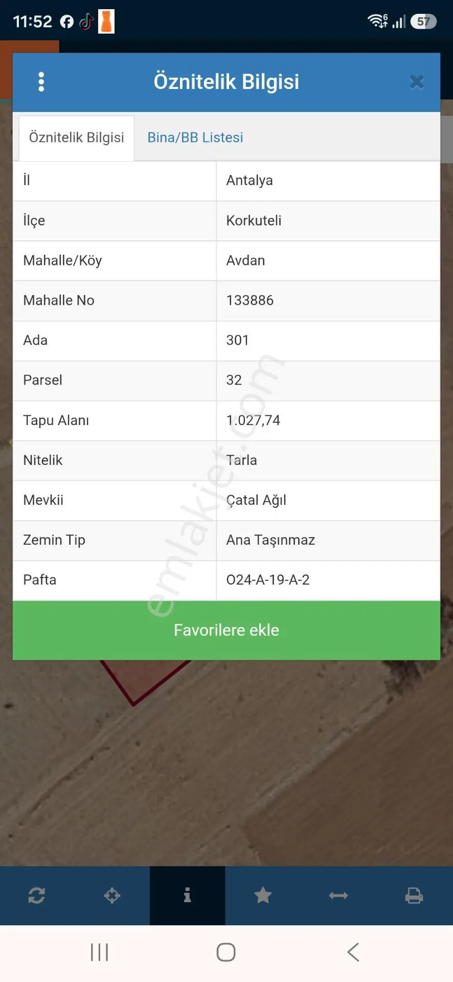 Korkuteli Avdan Fırsat Tarla Yatırımlık