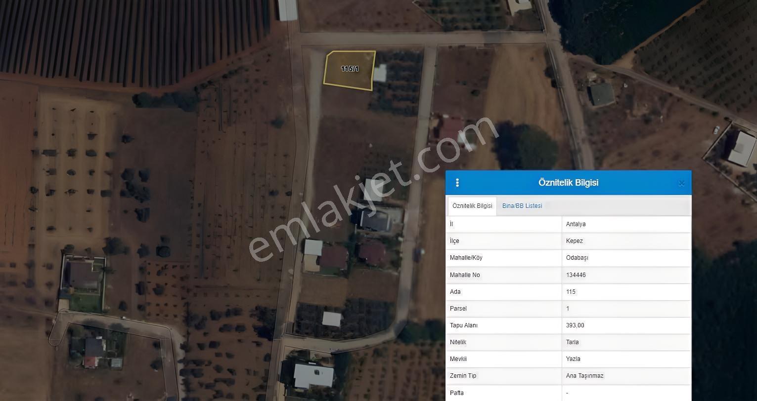Antalya Kepez Odabaşı Mahallesi 393 M2 İmarlı Köşe Parsel — fotoğraf 6