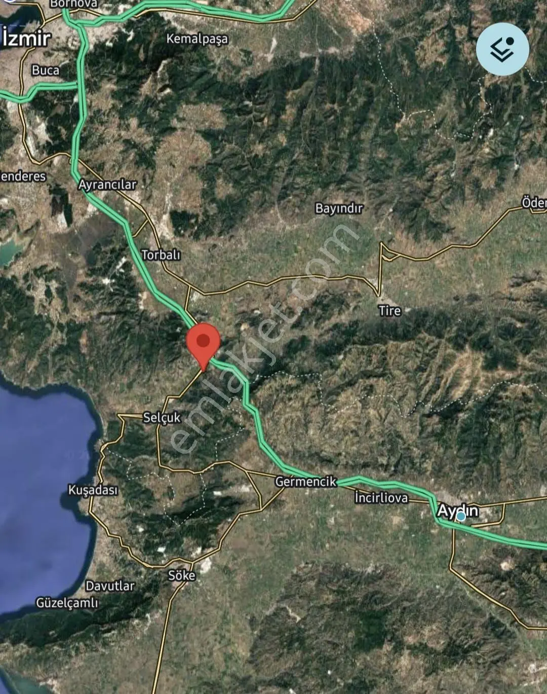İzmir Selçuk Belevi’de D550 Ana Yol Üzerinde 4.496 M² Satılık Tarla — fotoğraf 4