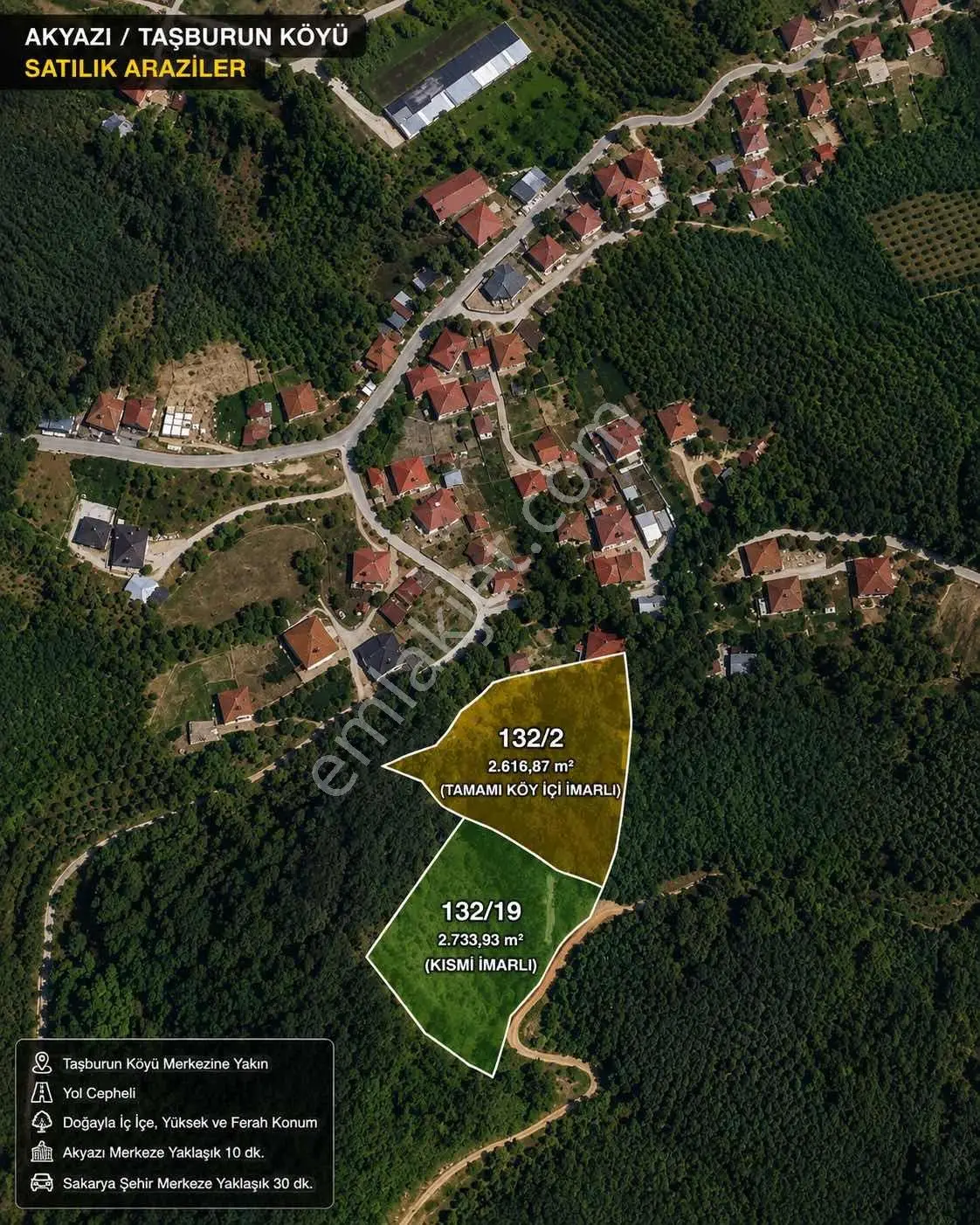 Mg Emlaktan Taşburunda İmarlı Satılık 2 Adet Arazi