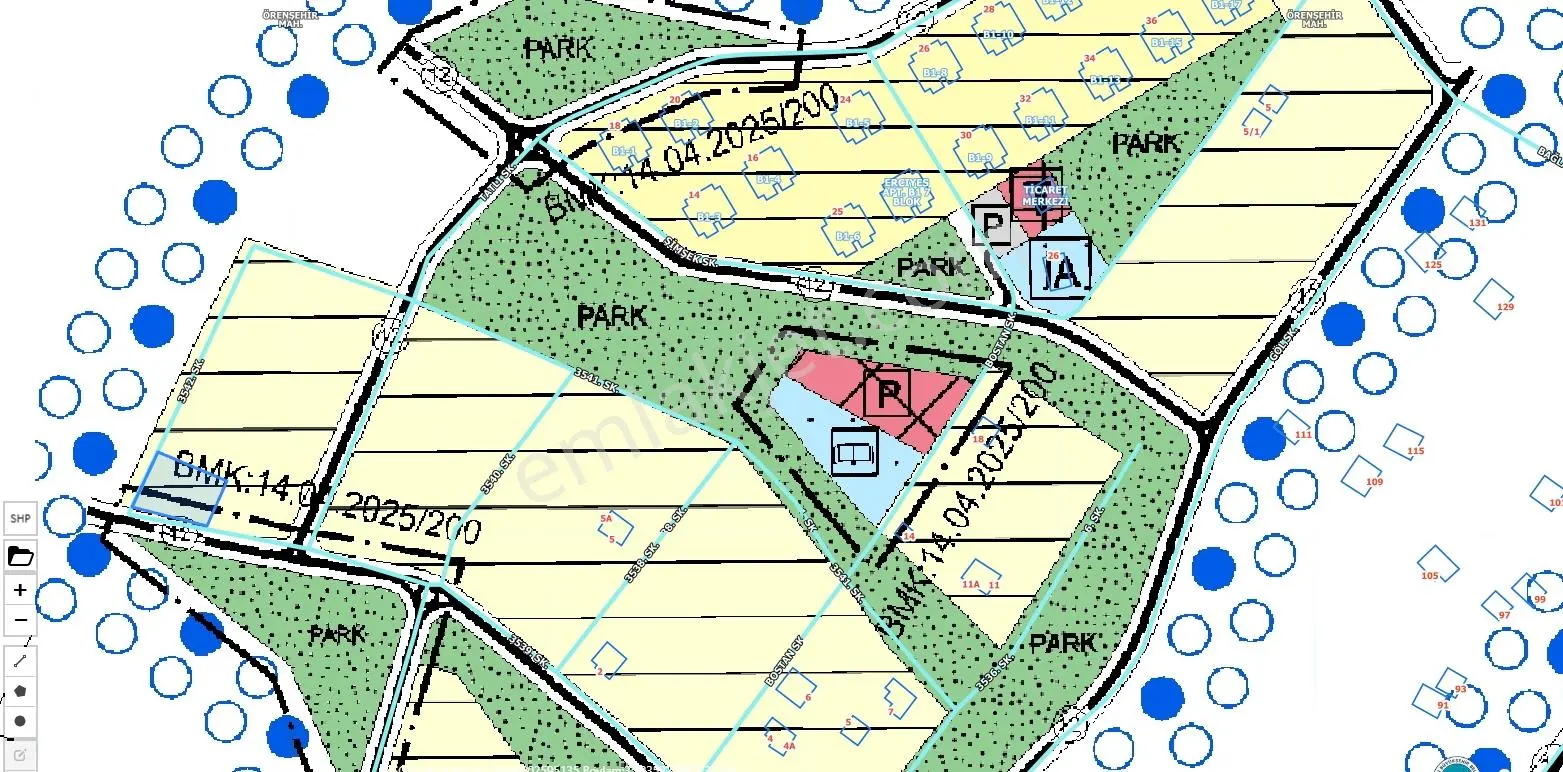 İncesu Örenşehirde İmarlı Köşe Başı Satlık Villa Parseli