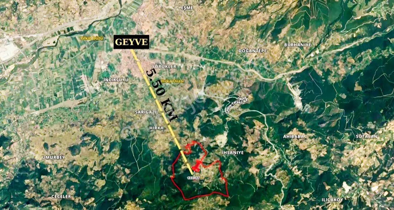 Geyve Suçatında 6.419 M² Muhteşem Orman Manzaralı Satılık Tarla — fotoğraf 4
