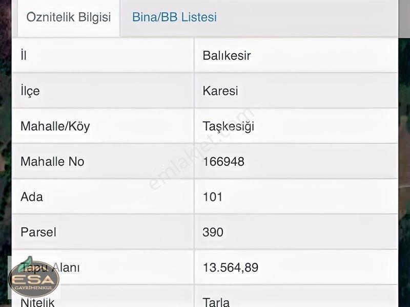 Balıkesir Karesi Taşkesiği'nde Köye Yakın, Yatırımlık 13.564 M² — fotoğraf 4