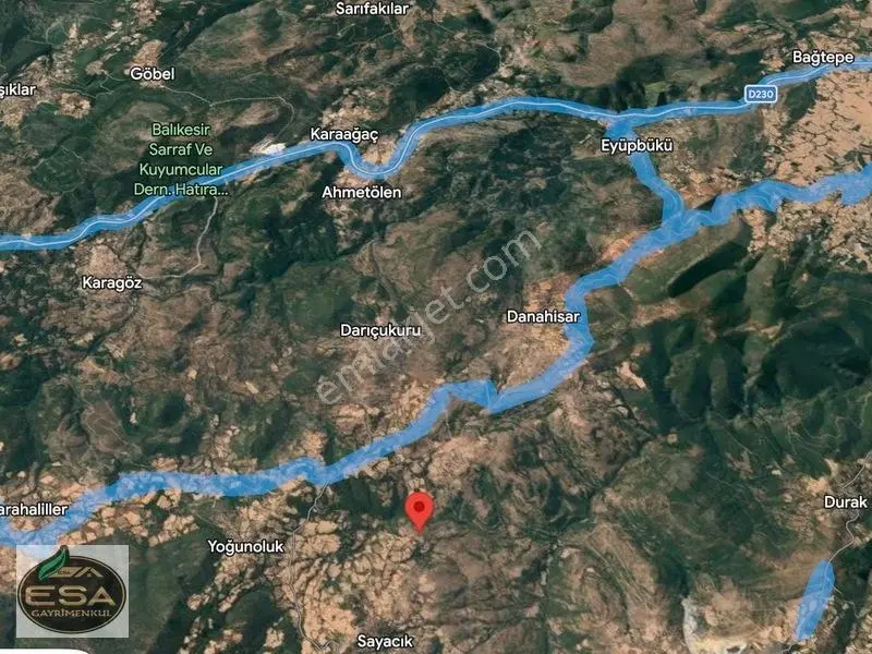 Balıkesir Kepsut Sayacık'da 1229 M2 Satılık Tarla — fotoğraf 10