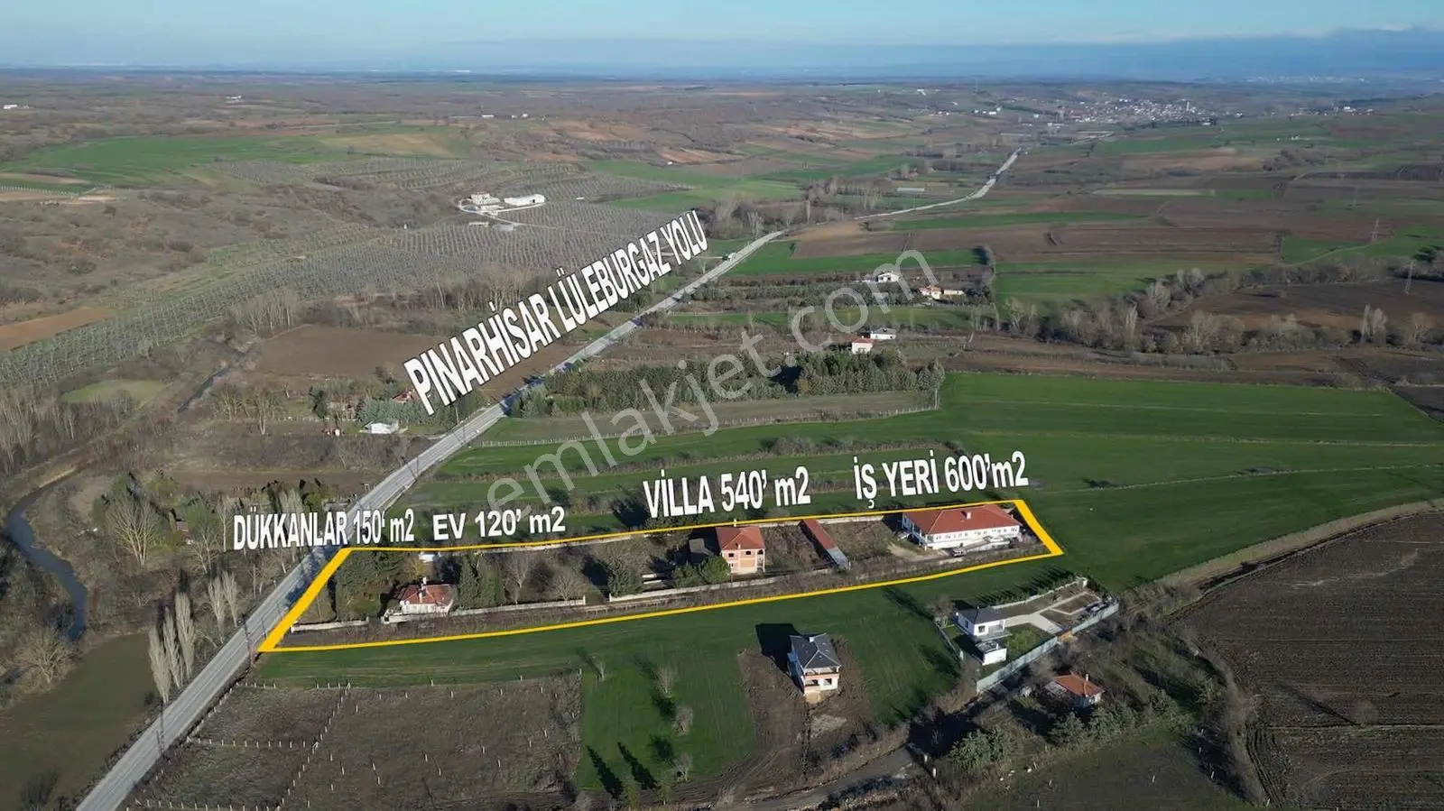 Kırklareli Lüleburgaz Ceylnköy'De Yola Cep. Satılık İmarlı Arsa