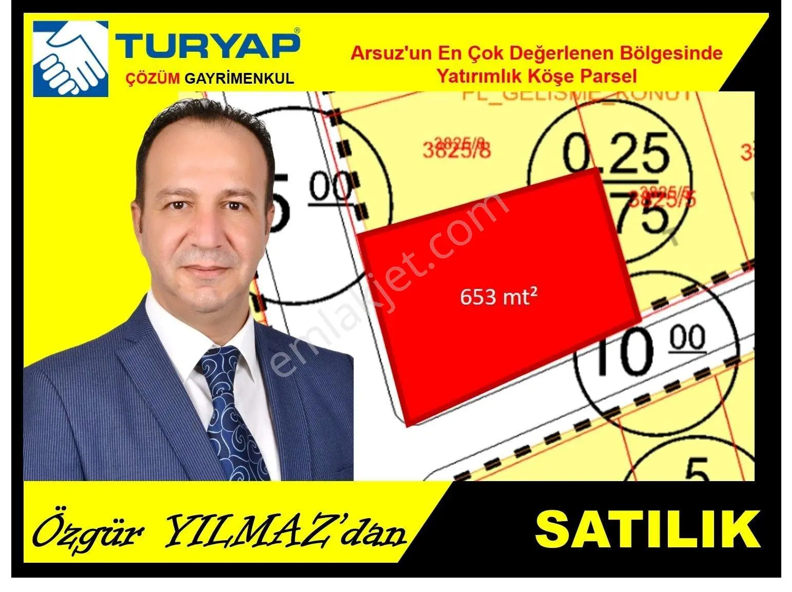 • Arsuz'Un En Çok Değerlenen Bölgesinde Karahüseyinli'De 653M² Köşe Parsel
