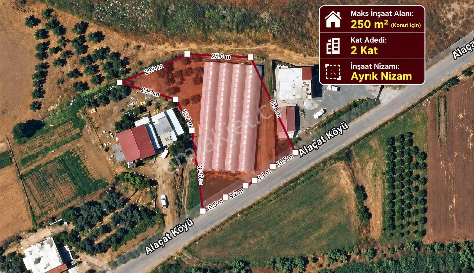 Muğla Seydikemer Alaçat’Ta İmarlı 2.006 M² Satılık Arazi!