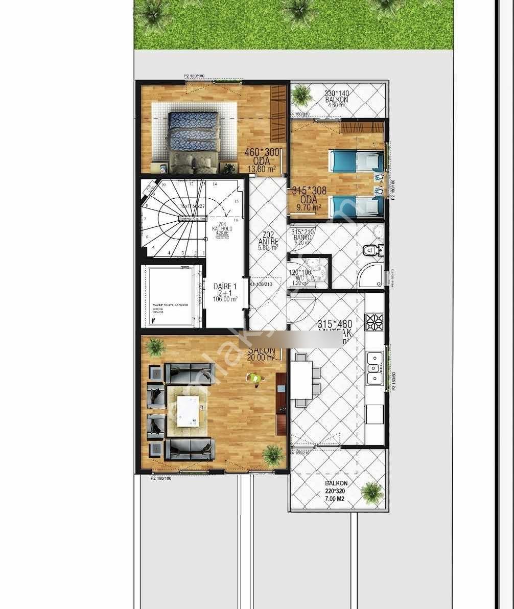 Au-desticiler 71 Evler Şehir Hastane Yakını 106 M2 Lüx 2+1 Daire — fotoğraf 2
