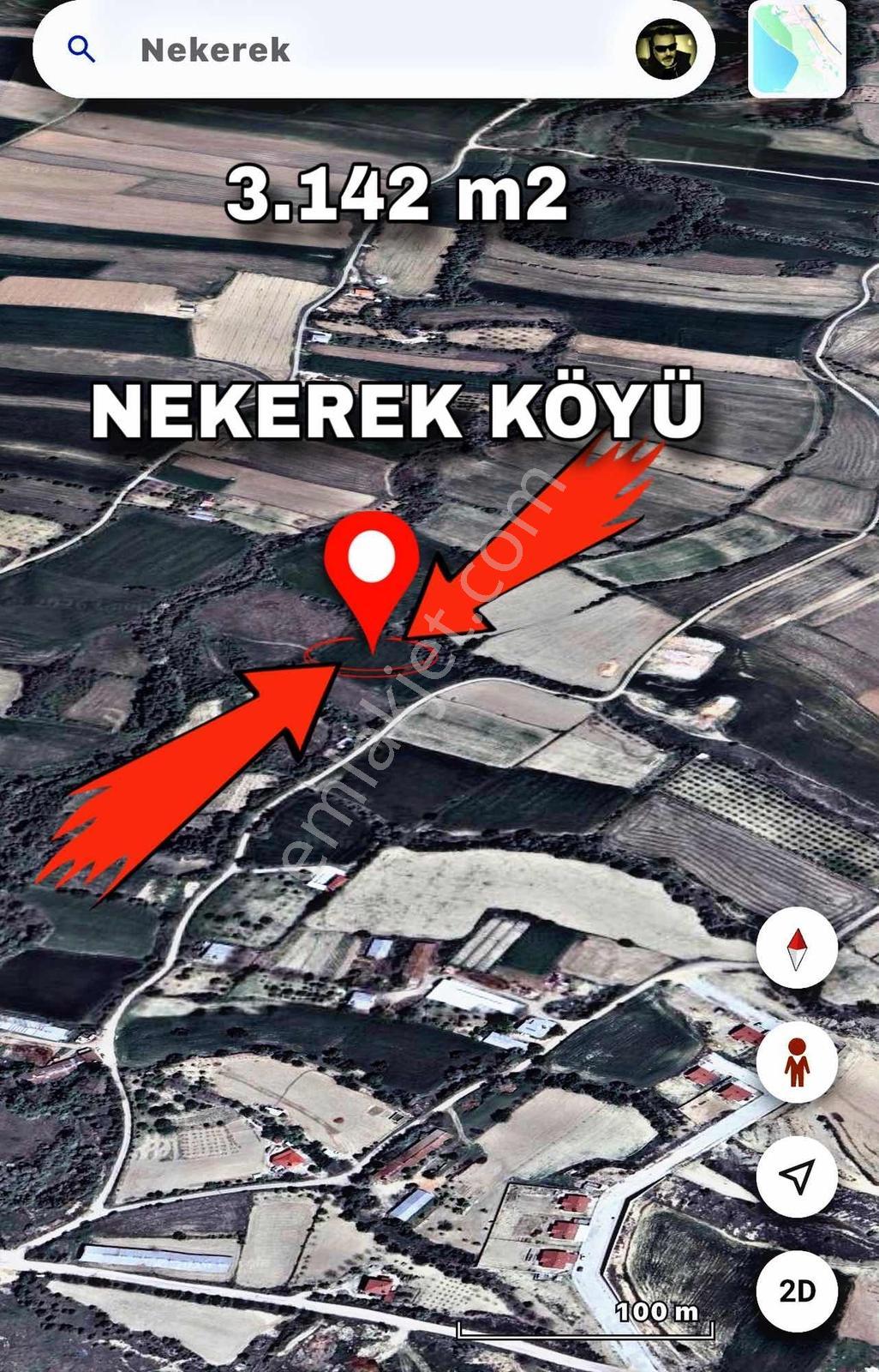 Nekerek 3 Dönüm Satılık Sulu Tarla !! — fotoğraf 3