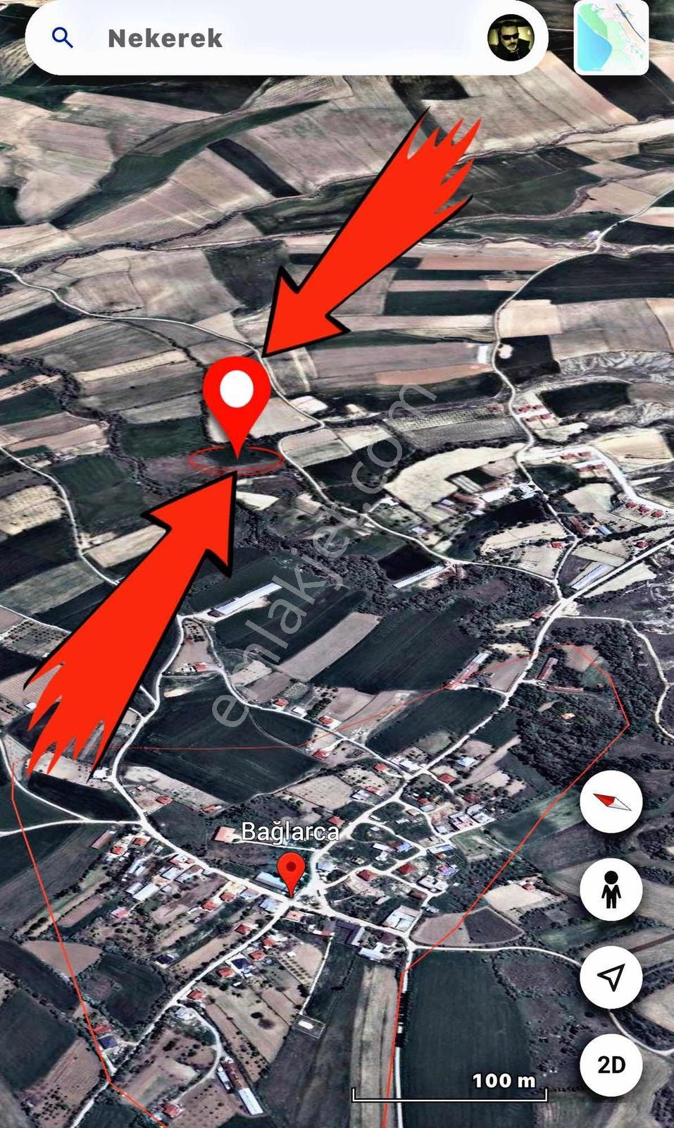 Nekerek 3 Dönüm Satılık Sulu Tarla !! — fotoğraf 8