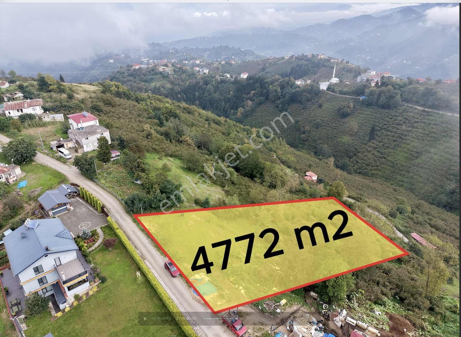 Ortahisar Yeşilyurt'Ta Satılık 4772 M2 Deniz Manzaralı Arsa