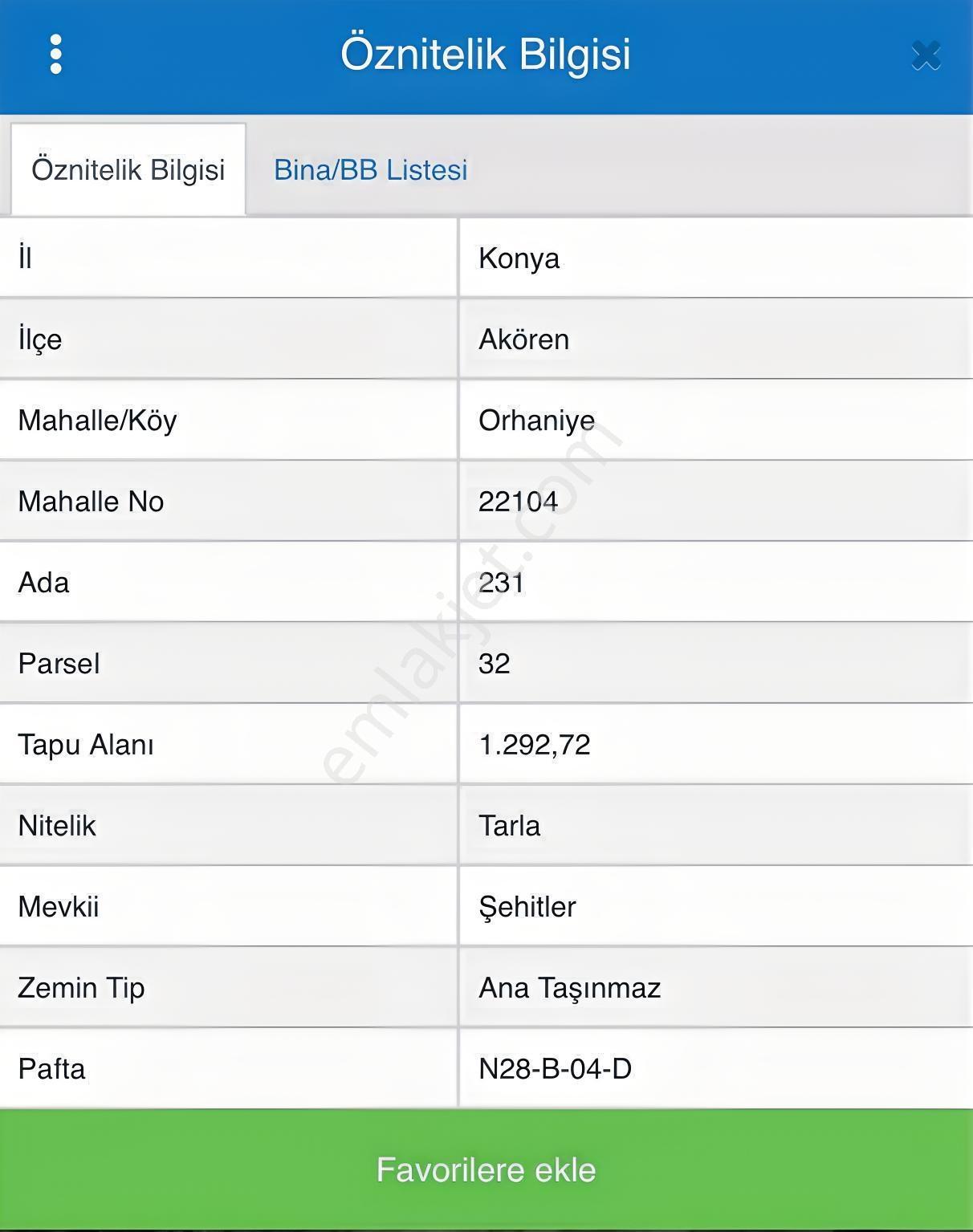 Akören Orhaniye'de 1292 M2 Yola Cephe Satılık Tarla — fotoğraf 2