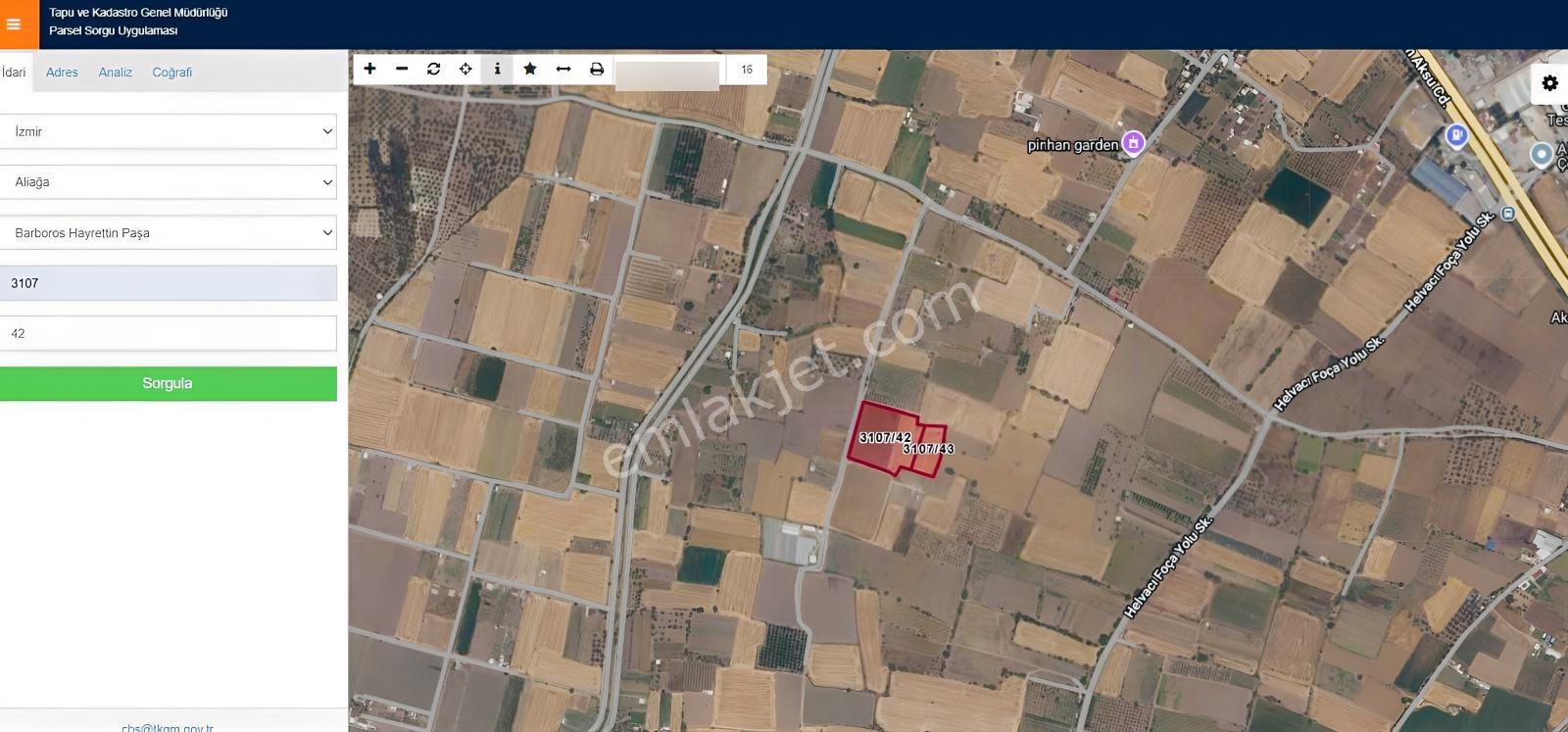 Aliağa Barbaros Hayrettin Paşada Artezyenli,elektrikli 15.939m² — fotoğraf 4