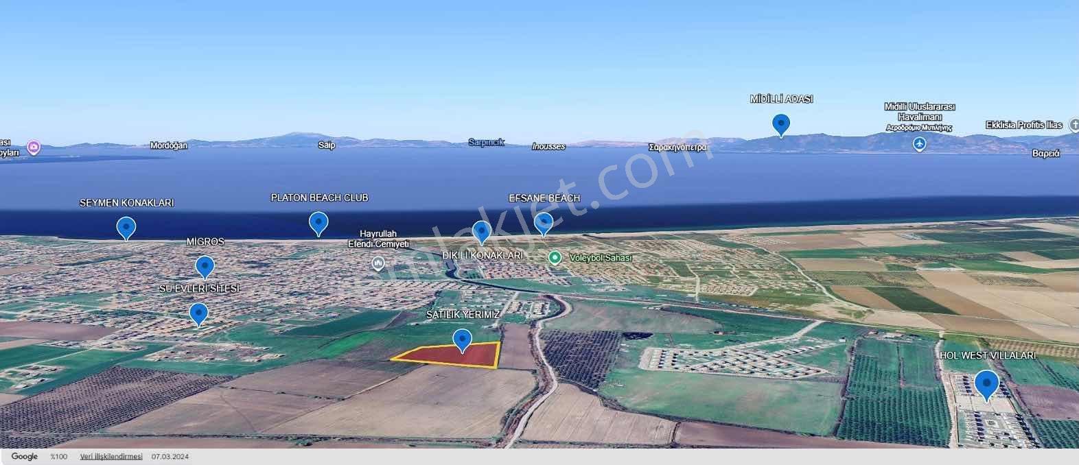 Dikili Salihlerde Satılık 500 M² Tarla Hissesi — fotoğraf 3