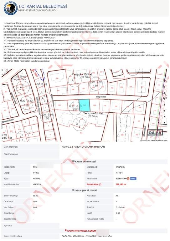 Remax Area'dan Kartal Yakacık'ta Konut İmarlı Arsa — fotoğraf 10