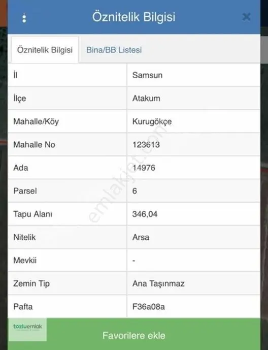 Tozluemlak'tan Atakumda Köşe Parsel Satılık Arsa — fotoğraf 21