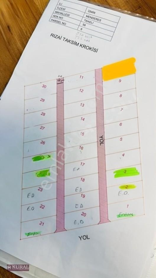 İzmir Menderes Tekelide Elektrik Sulu 250 M2 Koopretif Bahçeler — fotoğraf 22
