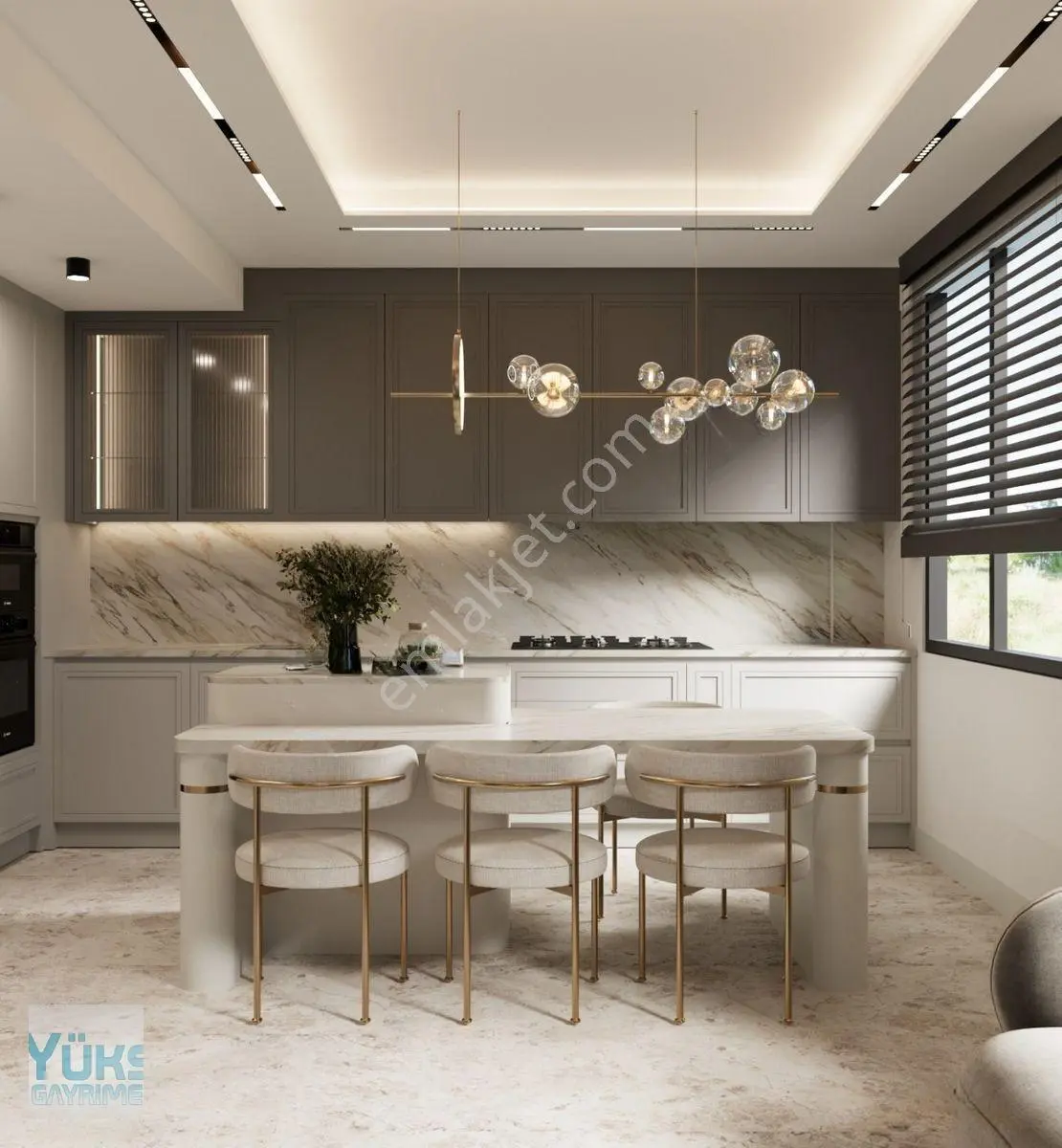 Denizli Servergazi De Dağ Manzaralı 230 M2 5+1 Ultra Lüks Anahtar Teslim Satılık Villa — fotoğraf 6