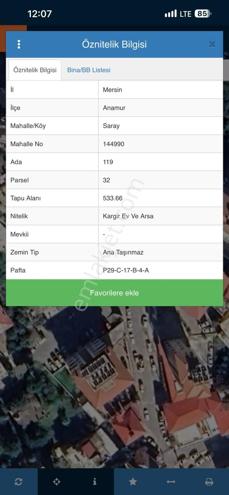 Anamur Saray Mahallesi 533 M² Konut İmarlı Satılık Arsa