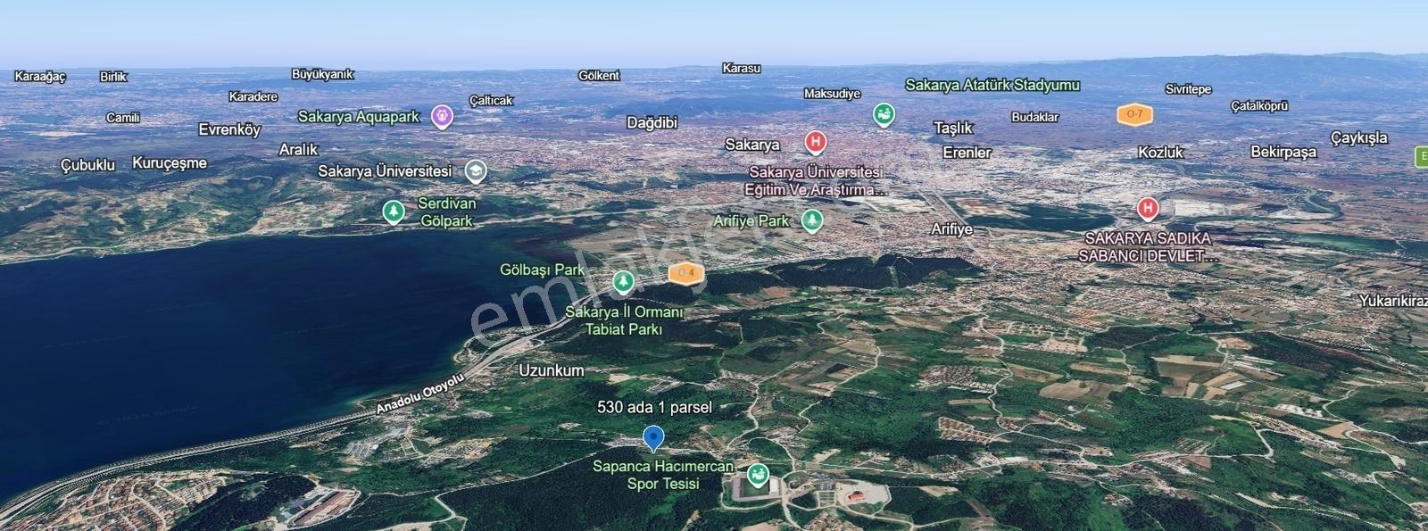 Sapanca'da Göl Manzaralı 23.268,29 M² Satılık Tarla — fotoğraf 7