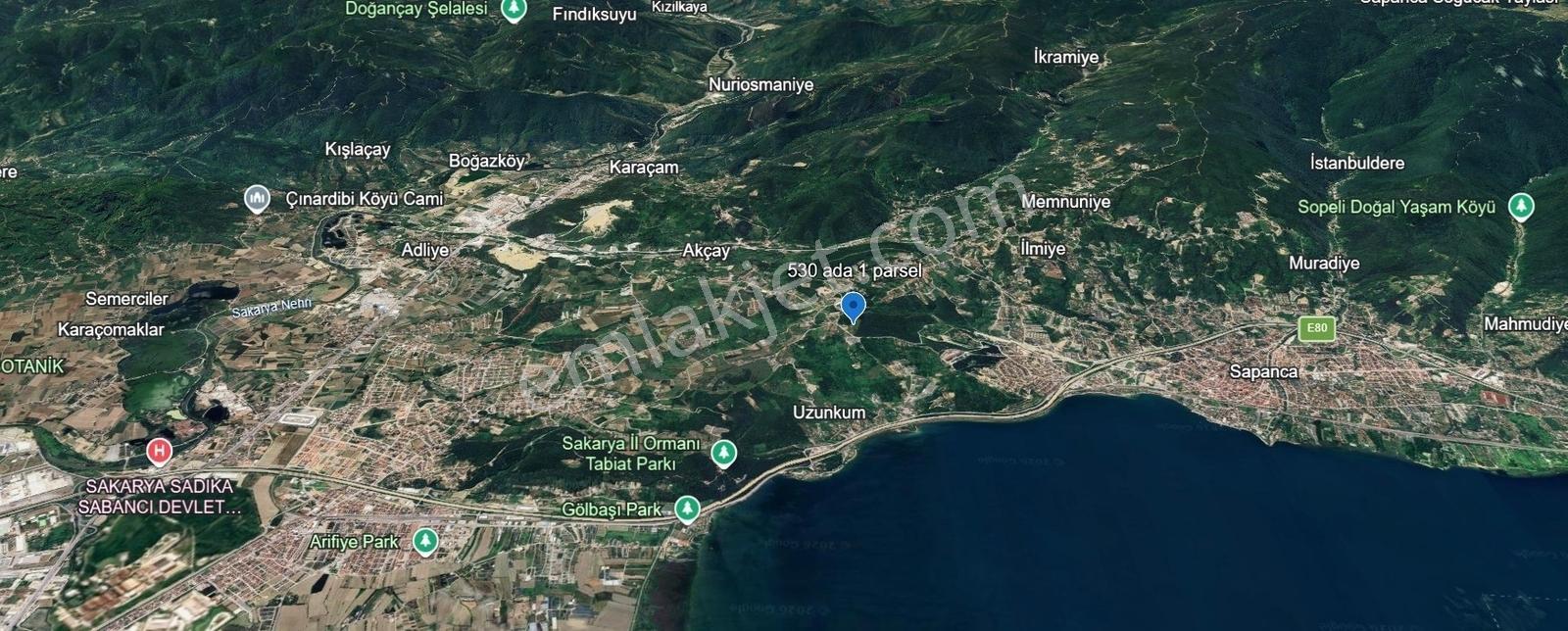 Sapanca'da Göl Manzaralı 23.268,29 M² Satılık Tarla — fotoğraf 8