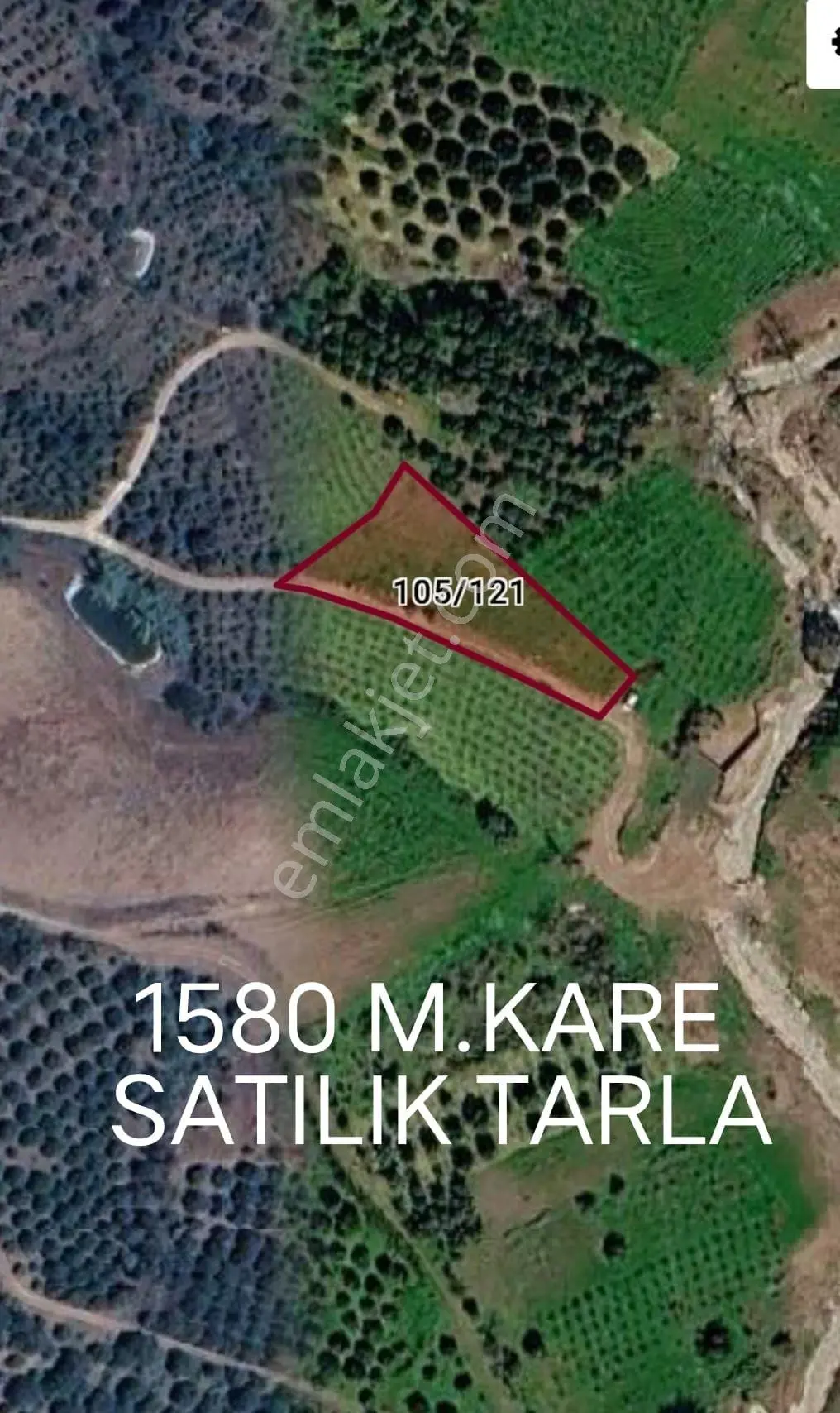 Erdemli Dağlı'Da Doğa İçinde 1508 M² Satılık Tarla