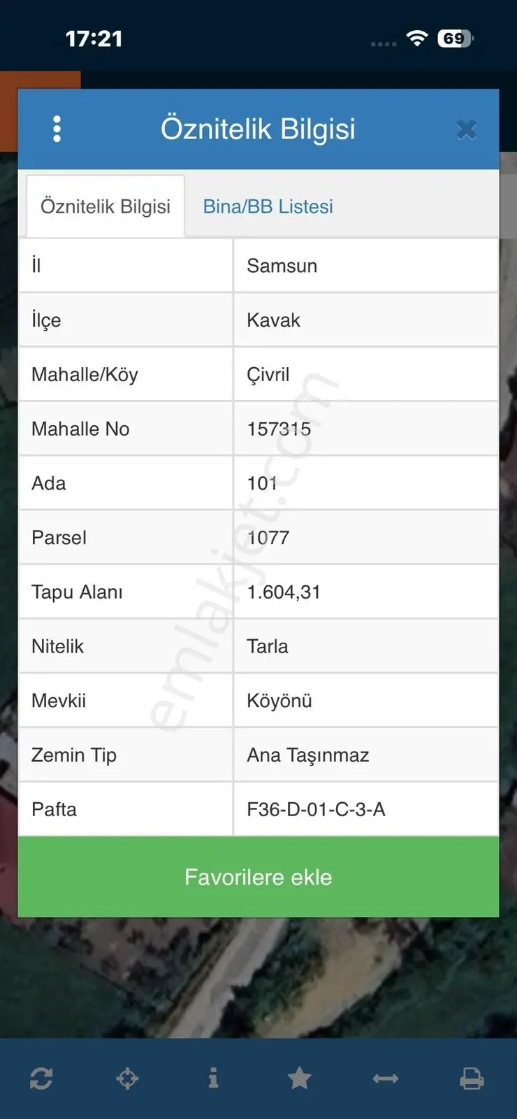 Samsun Kavak Çivrilde Yola Cepheli 1.604 M² Satılık Tarla