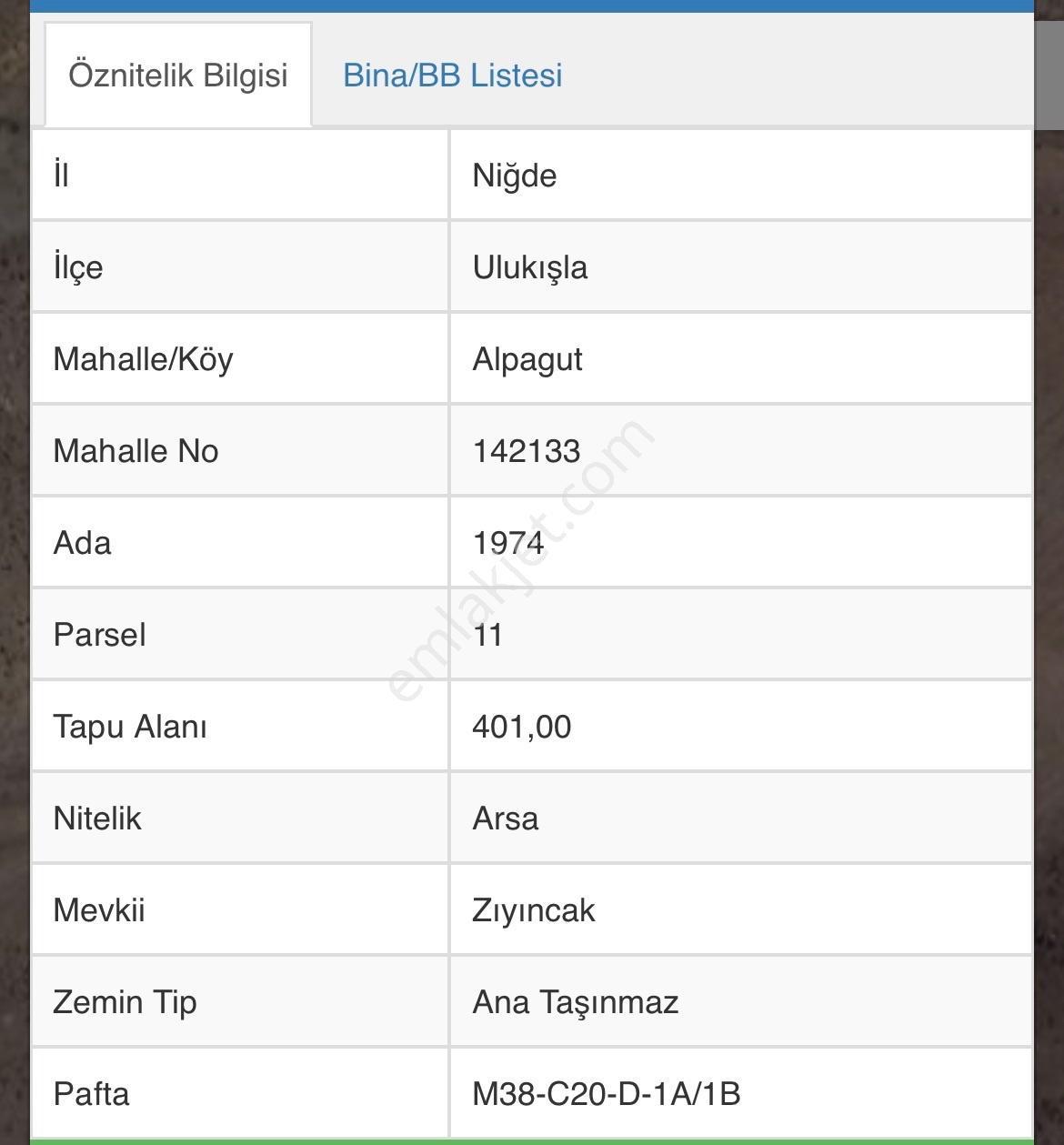 Ulukışla 1.toki Arkası Satılık Arsa — fotoğraf 3