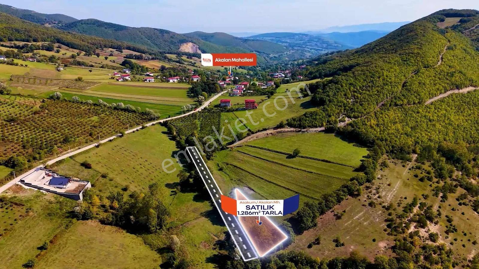 Samsun Atakum Akalan Mahallesinde 1.286 M² Satılık Tarla — fotoğraf 5