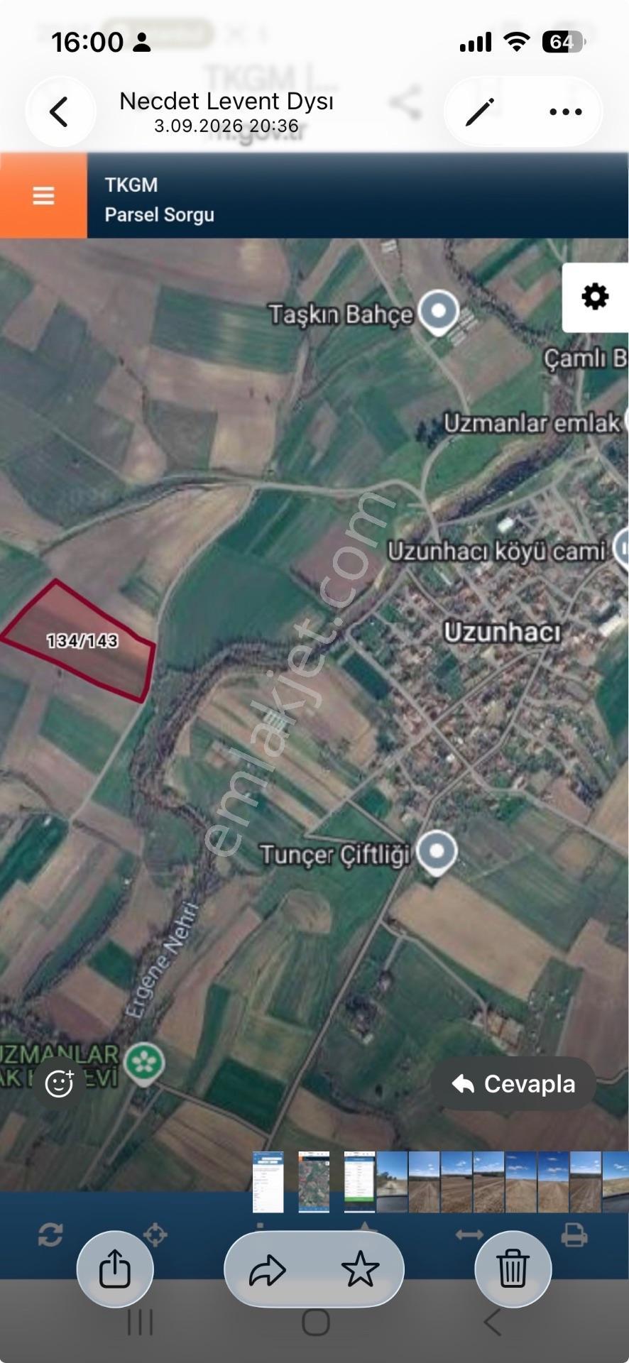 Kapaklı Uzun Hacı Köyü’nde Acıl Satılık Tarla — fotoğraf 13