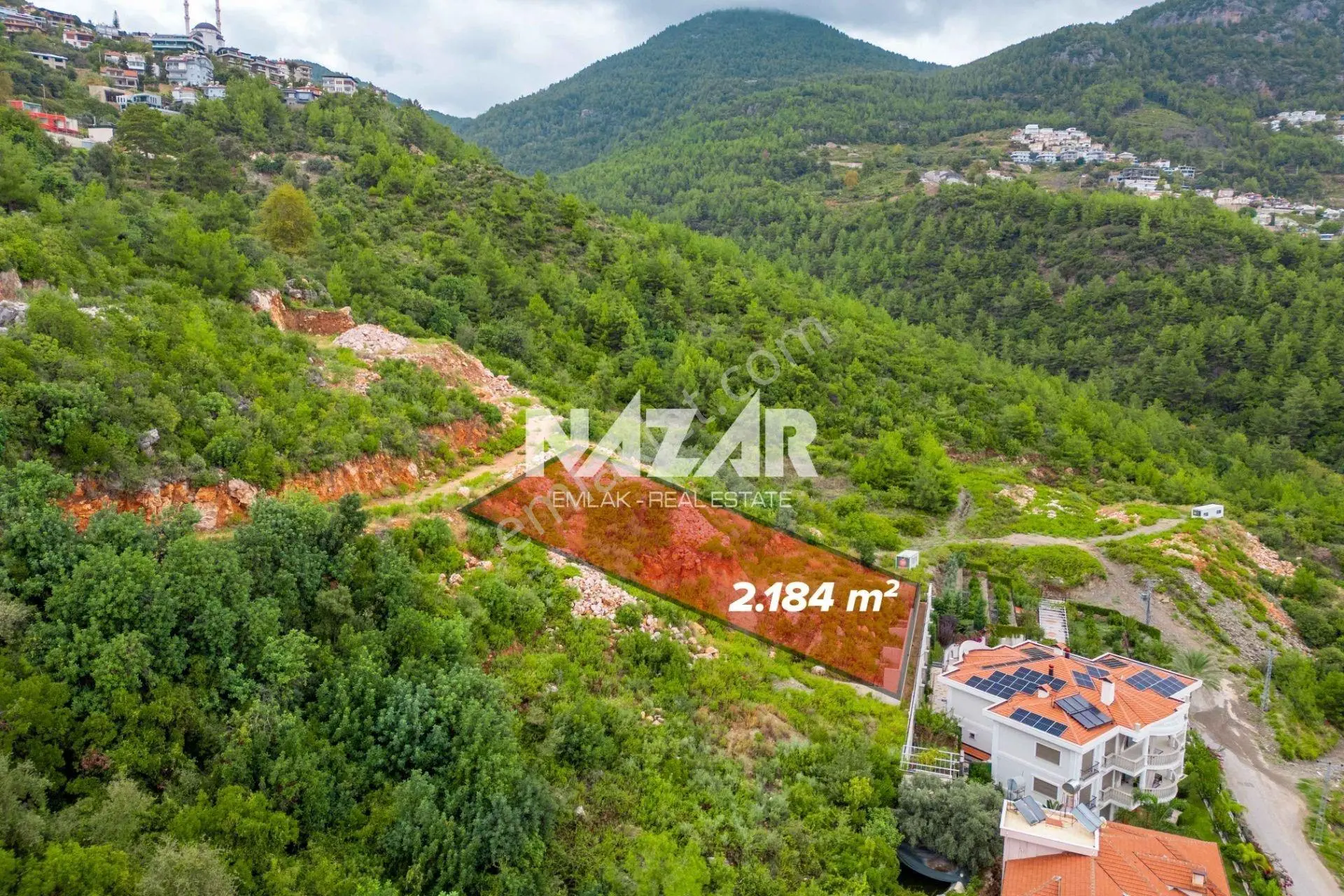 Alanya Tepe’de 2.184 M2 Deniz Manzaralı İmarlı Arsa — fotoğraf 6