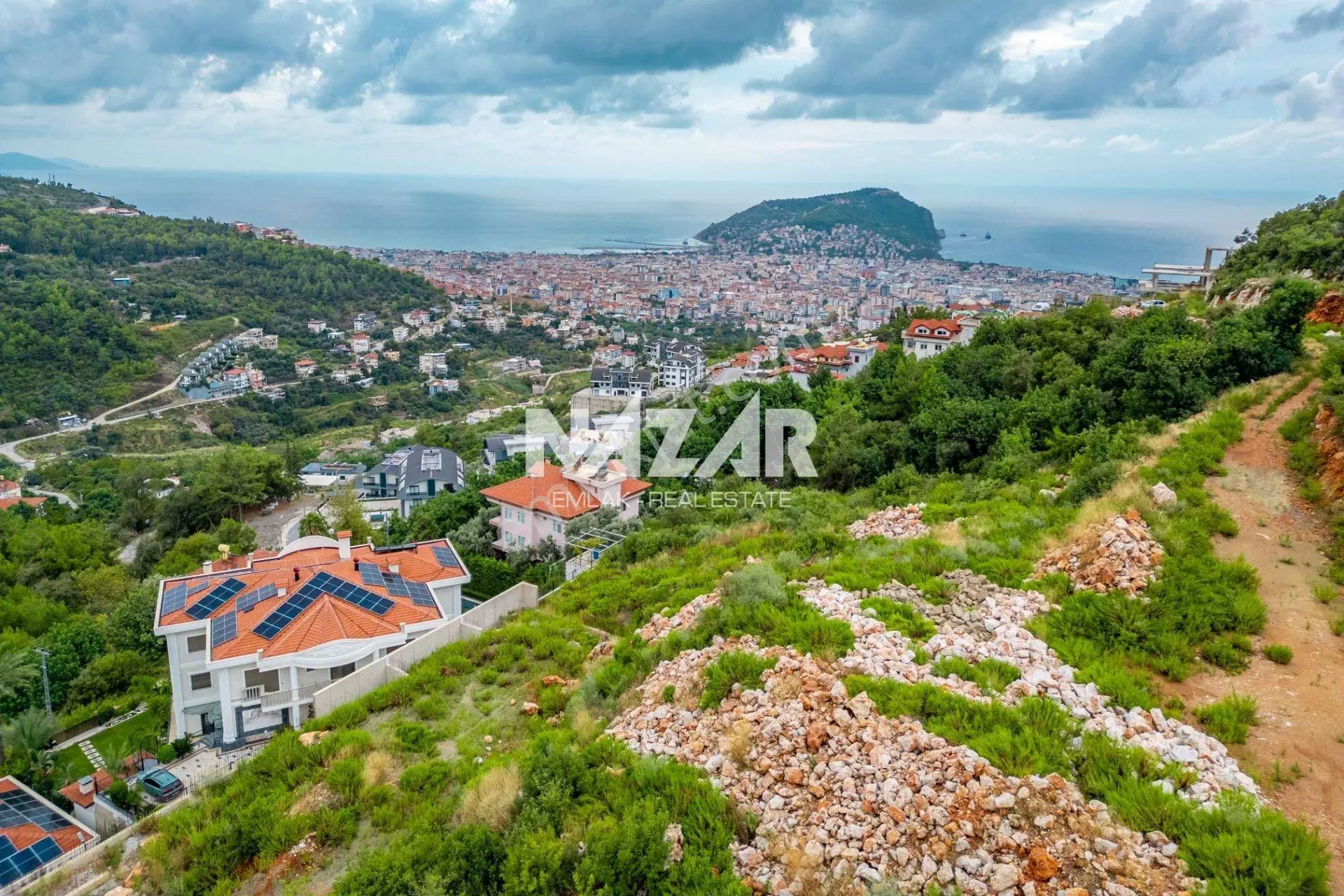 Alanya Tepe’de 2.184 M2 Deniz Manzaralı İmarlı Arsa — fotoğraf 10