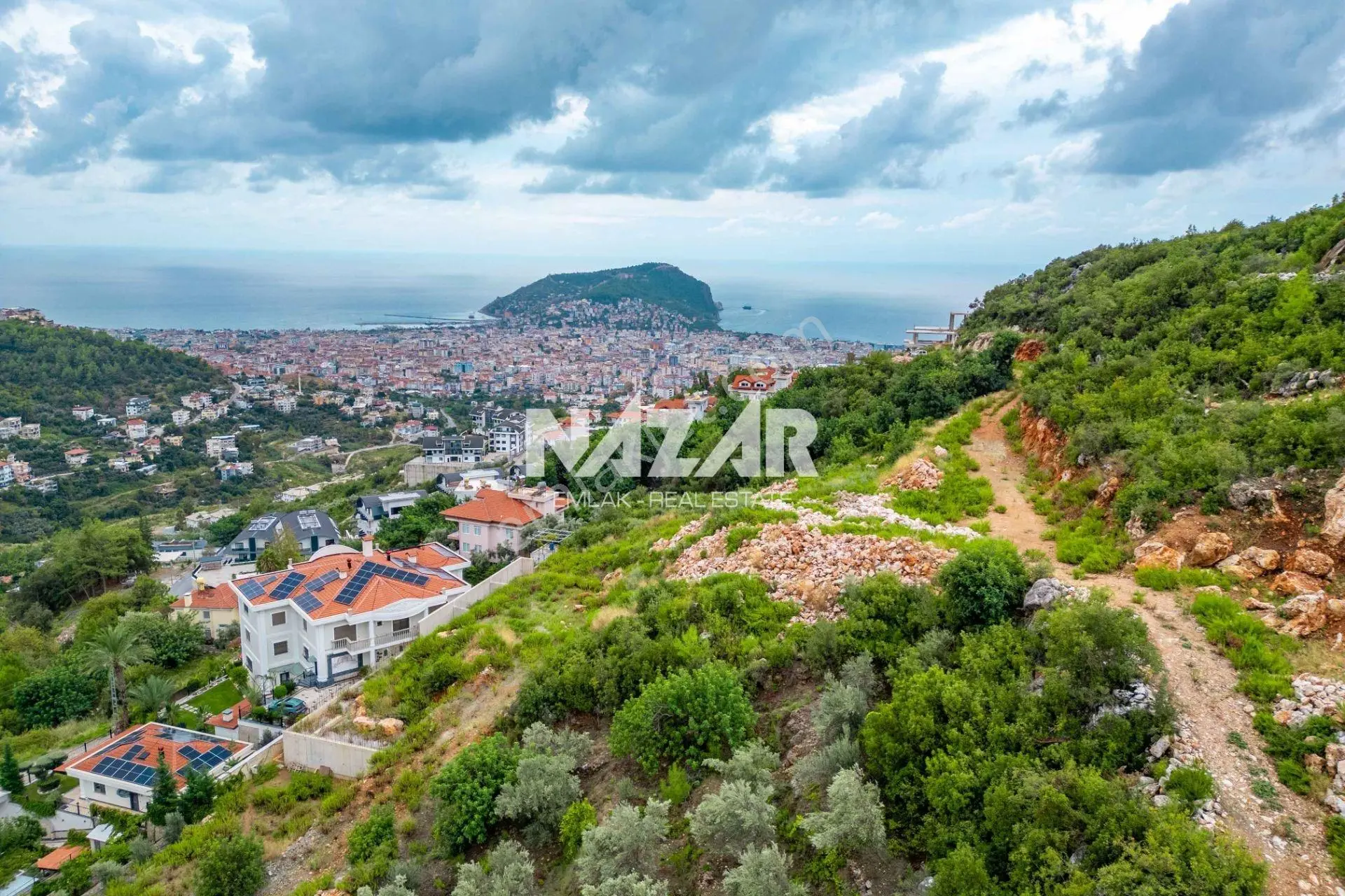 Alanya Tepe’de 2.184 M2 Deniz Manzaralı İmarlı Arsa — fotoğraf 12