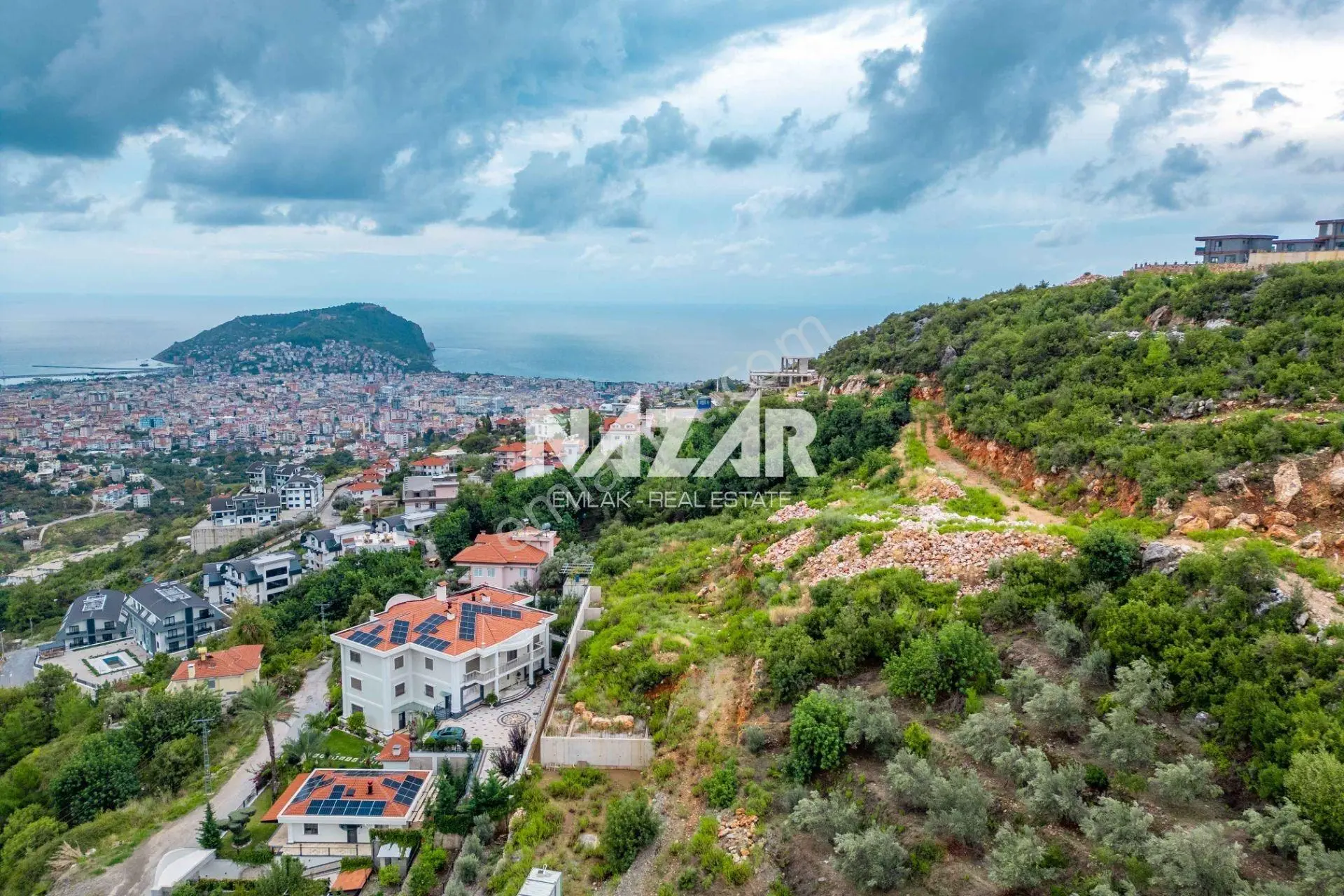 Alanya Tepe’de 2.184 M2 Deniz Manzaralı İmarlı Arsa — fotoğraf 16