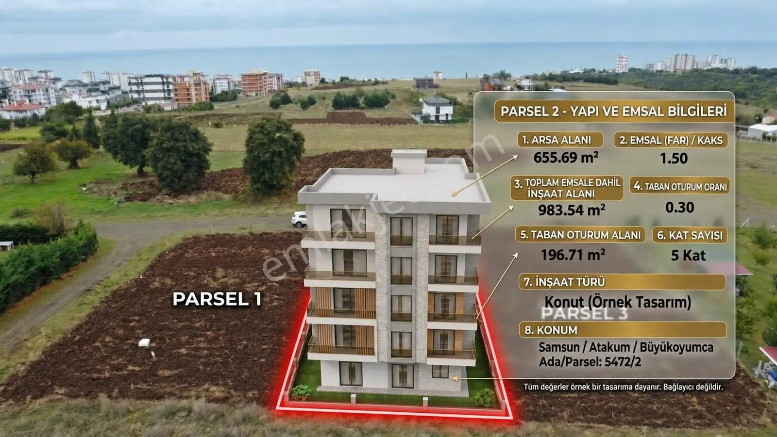 Can Emlaktan 655 M2 Deniz Manzaralı Arsa !!!