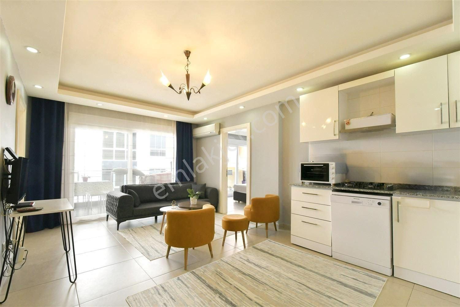 Alanya Cleopatrada İkamete Uygun Denize 350 M Sıfır Lüks Eşyalı 1+1 Daire — fotoğraf 2