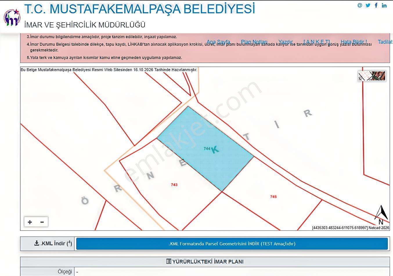 Bursadabul'dan Güllüce Mah.ana Asfalta Cephe 1.754m2 Tarla — fotoğraf 5