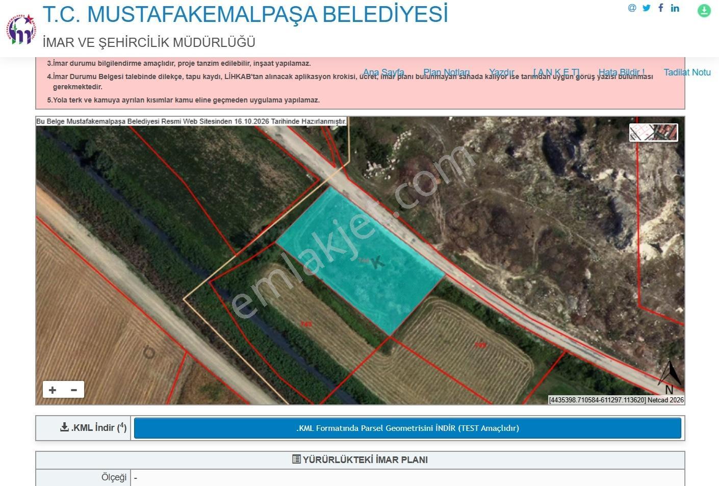 Bursadabul'dan Güllüce Mah.ana Asfalta Cephe 1.754m2 Tarla — fotoğraf 22
