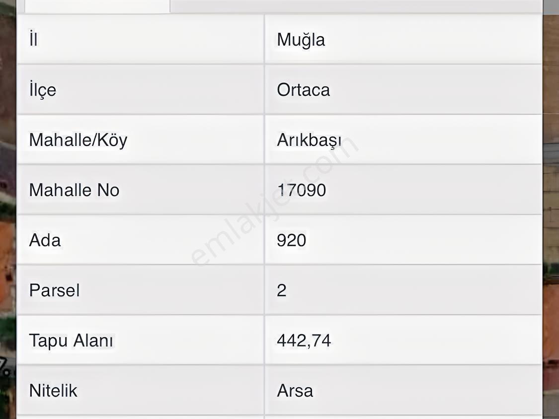 Ortaca Valibahçesinde 443 M² | Kaks 0,60 İmarlı Arsa — fotoğraf 21