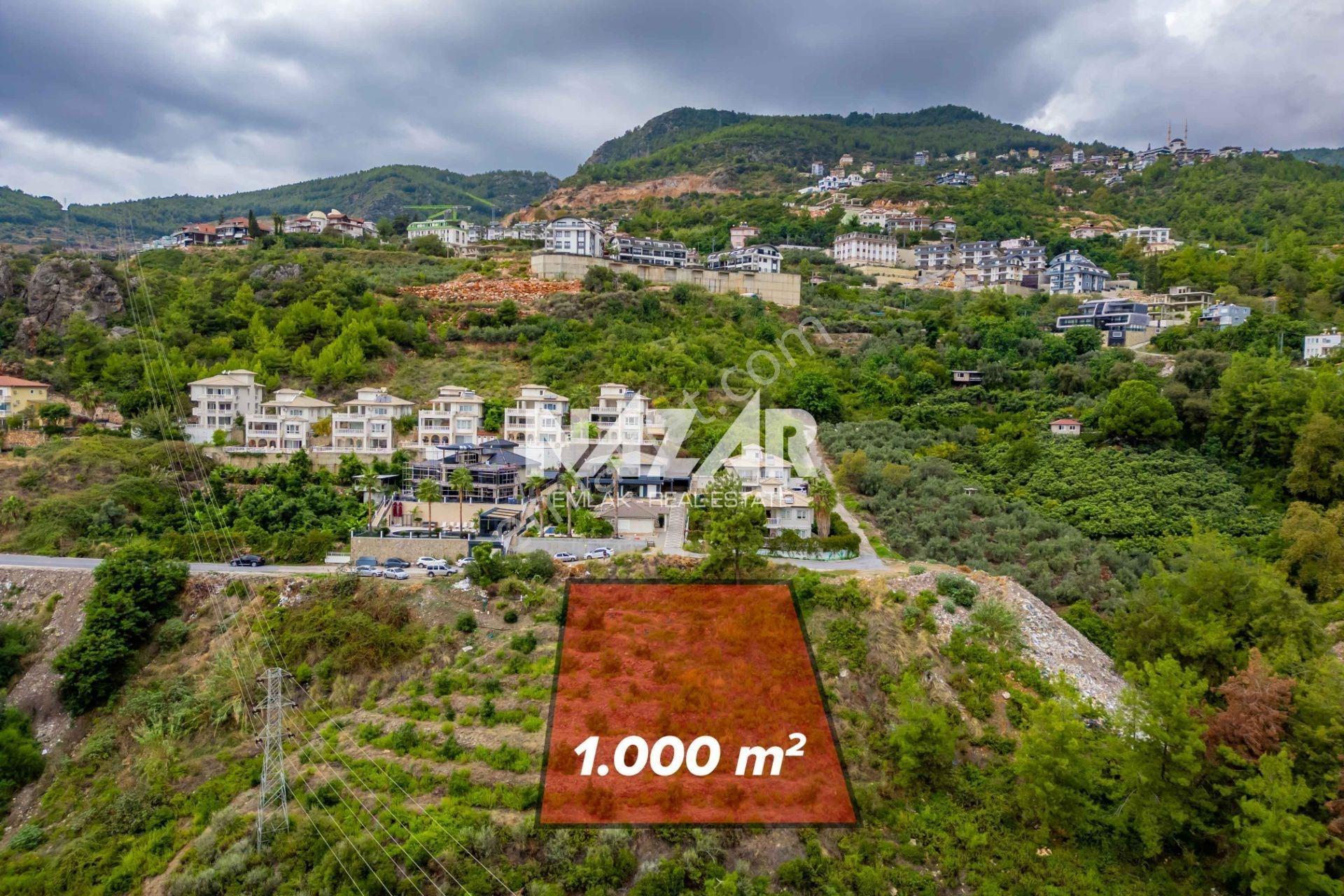 Alanya Tepe’de 1.000 M2 Deniz Manzaralı İmarlı Arsa — fotoğraf 4