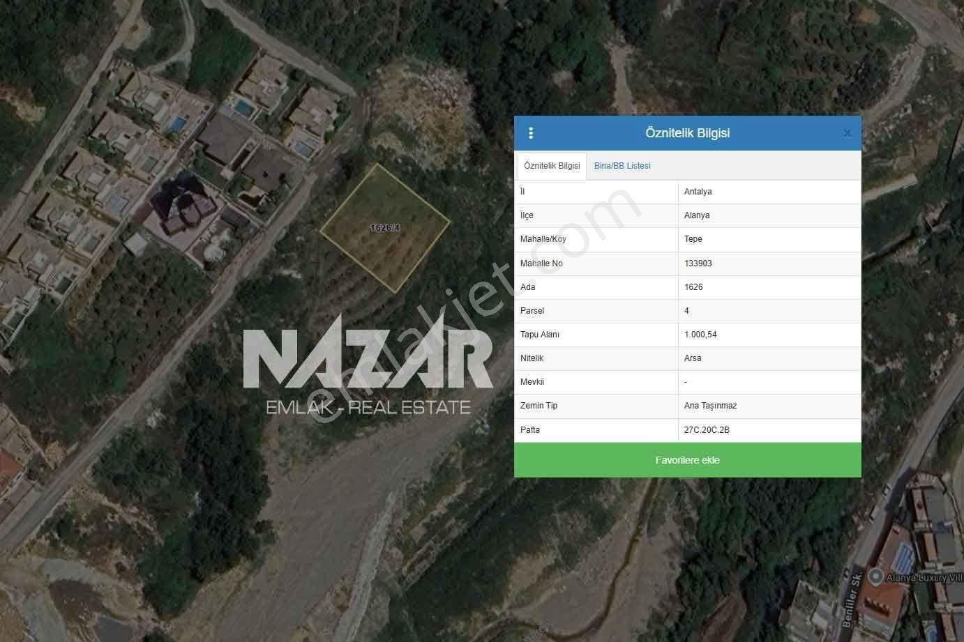 Alanya Tepe’de 1.000 M2 Deniz Manzaralı İmarlı Arsa — fotoğraf 5