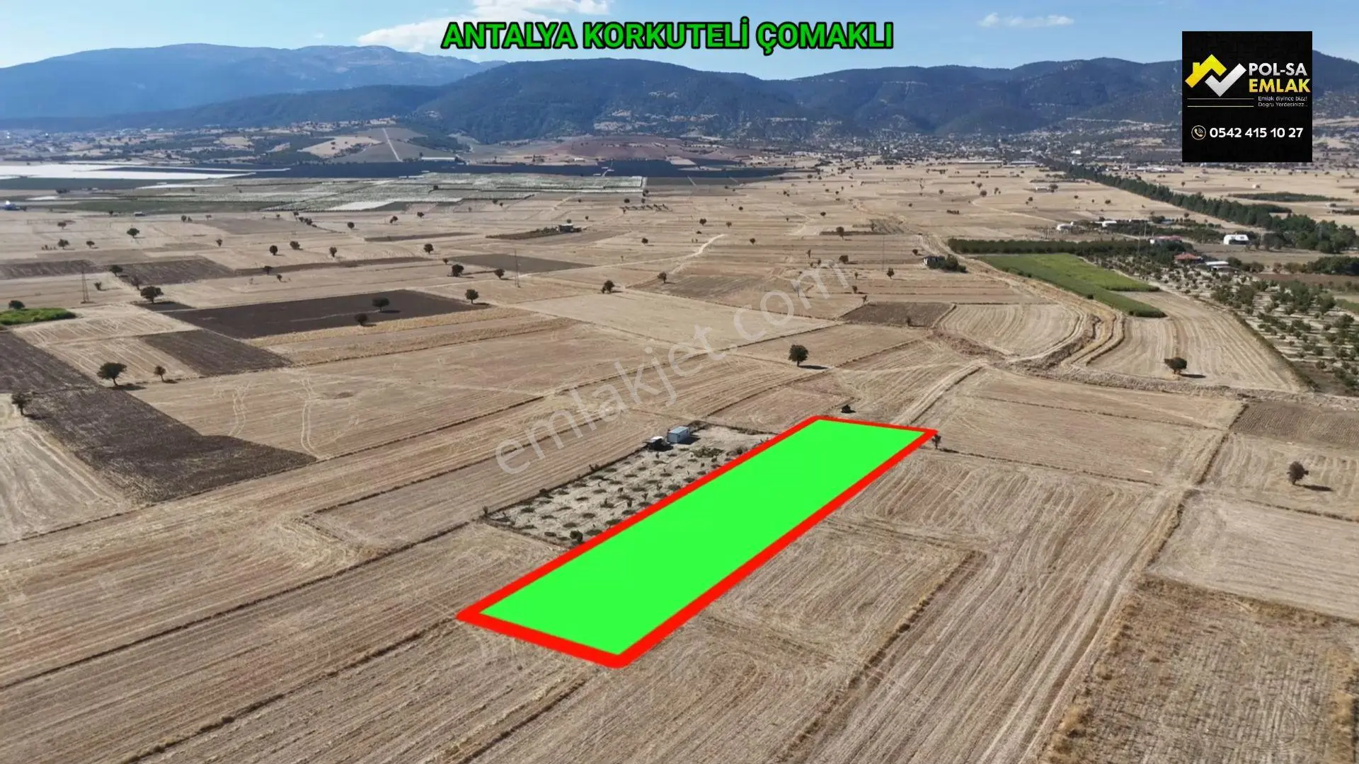 Antalya Korkuteli Çomaklı Da Satılık 3.837m2 Tarla — fotoğraf 2