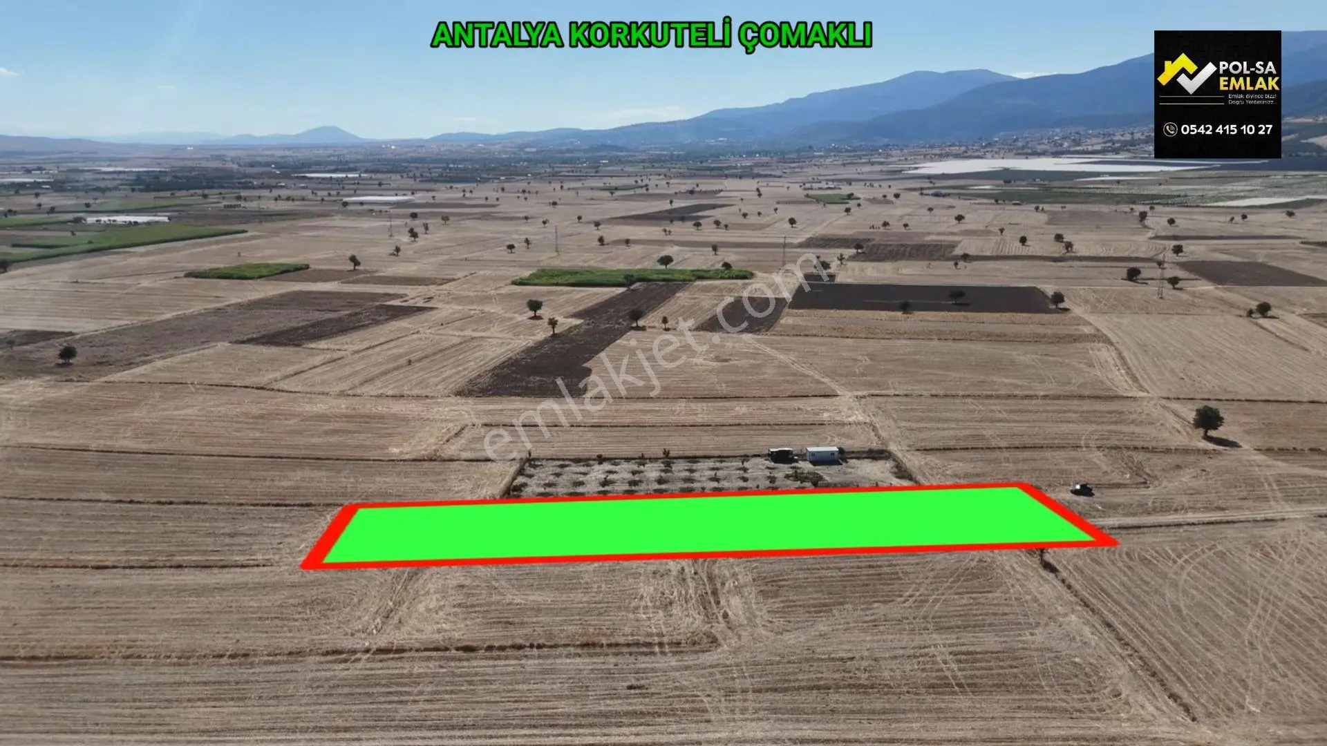 Antalya Korkuteli Çomaklı Da Satılık 3.837m2 Tarla — fotoğraf 3