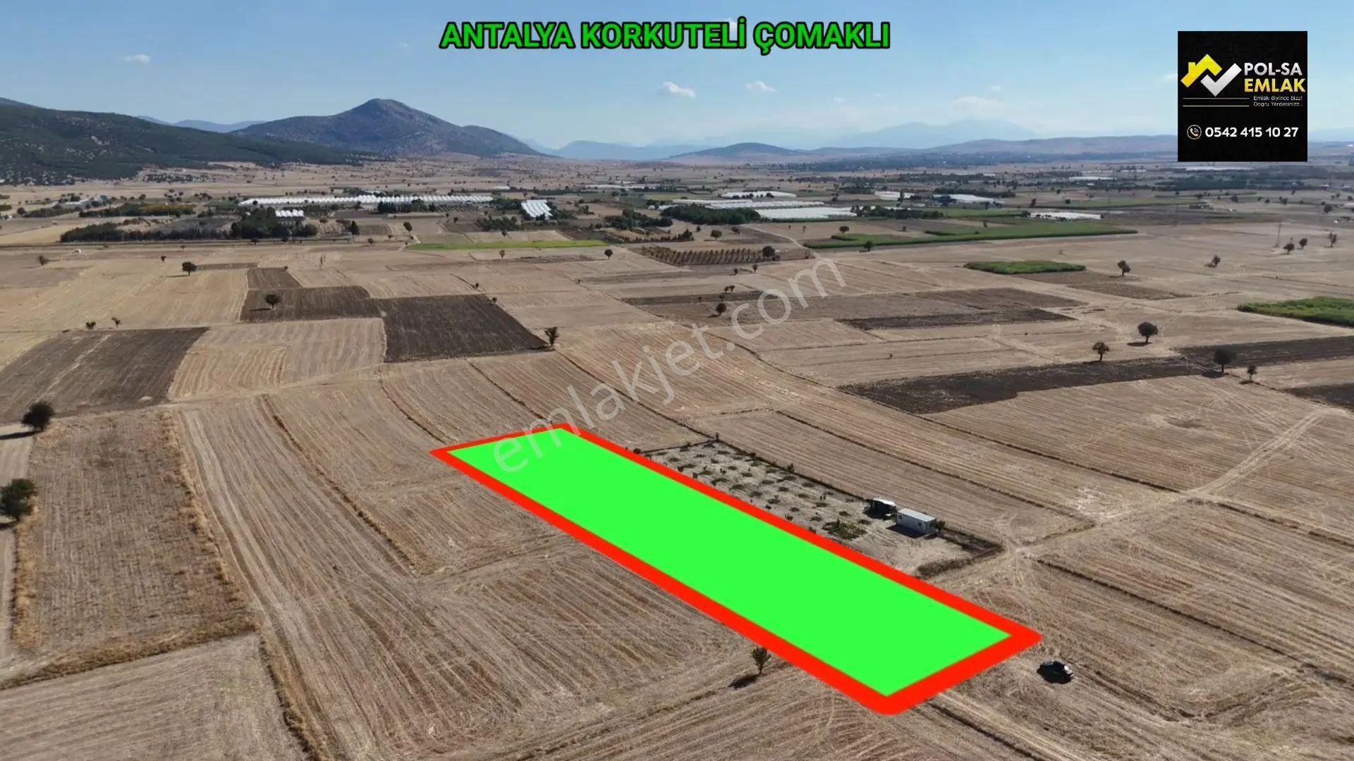 Antalya Korkuteli Çomaklı Da Satılık 3.837m2 Tarla — fotoğraf 4