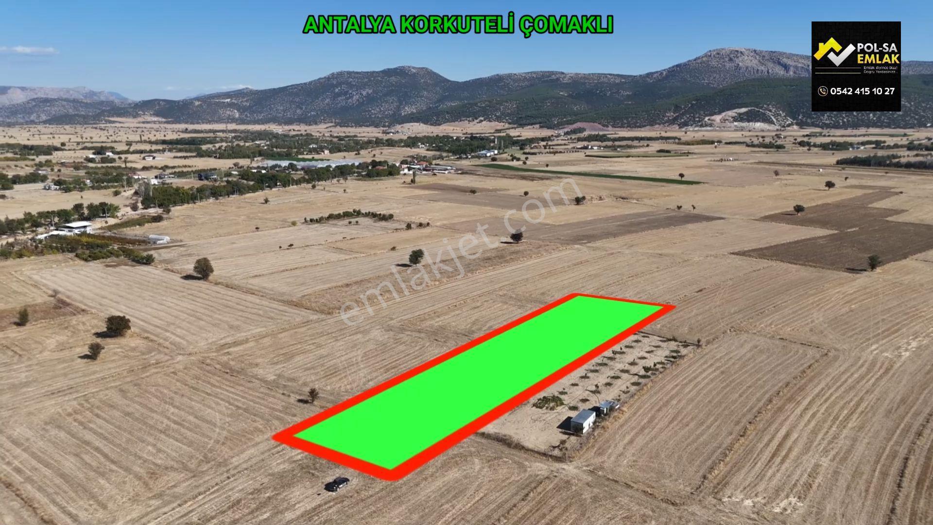 Antalya Korkuteli Çomaklı Da Satılık 3.837m2 Tarla — fotoğraf 6
