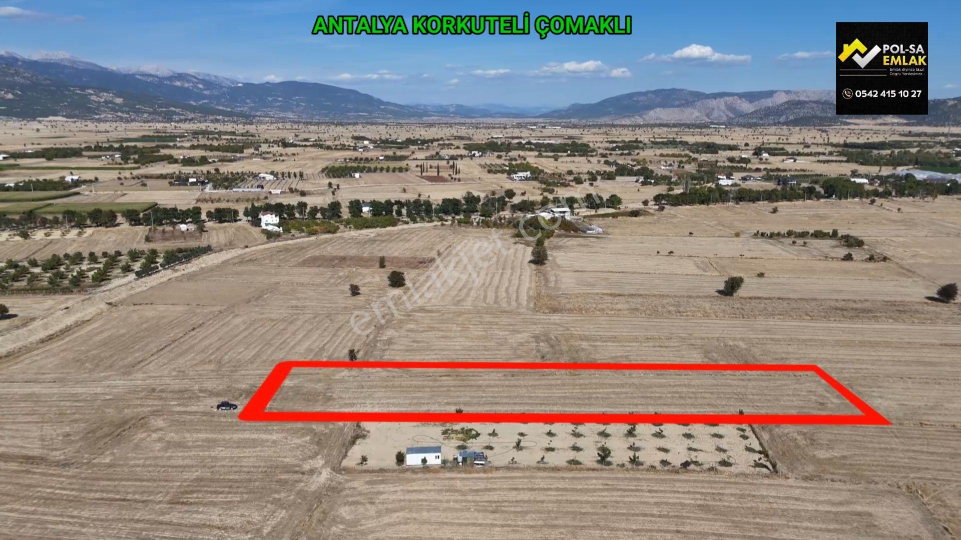 Antalya Korkuteli Çomaklı Da Satılık 3.837m2 Tarla — fotoğraf 7