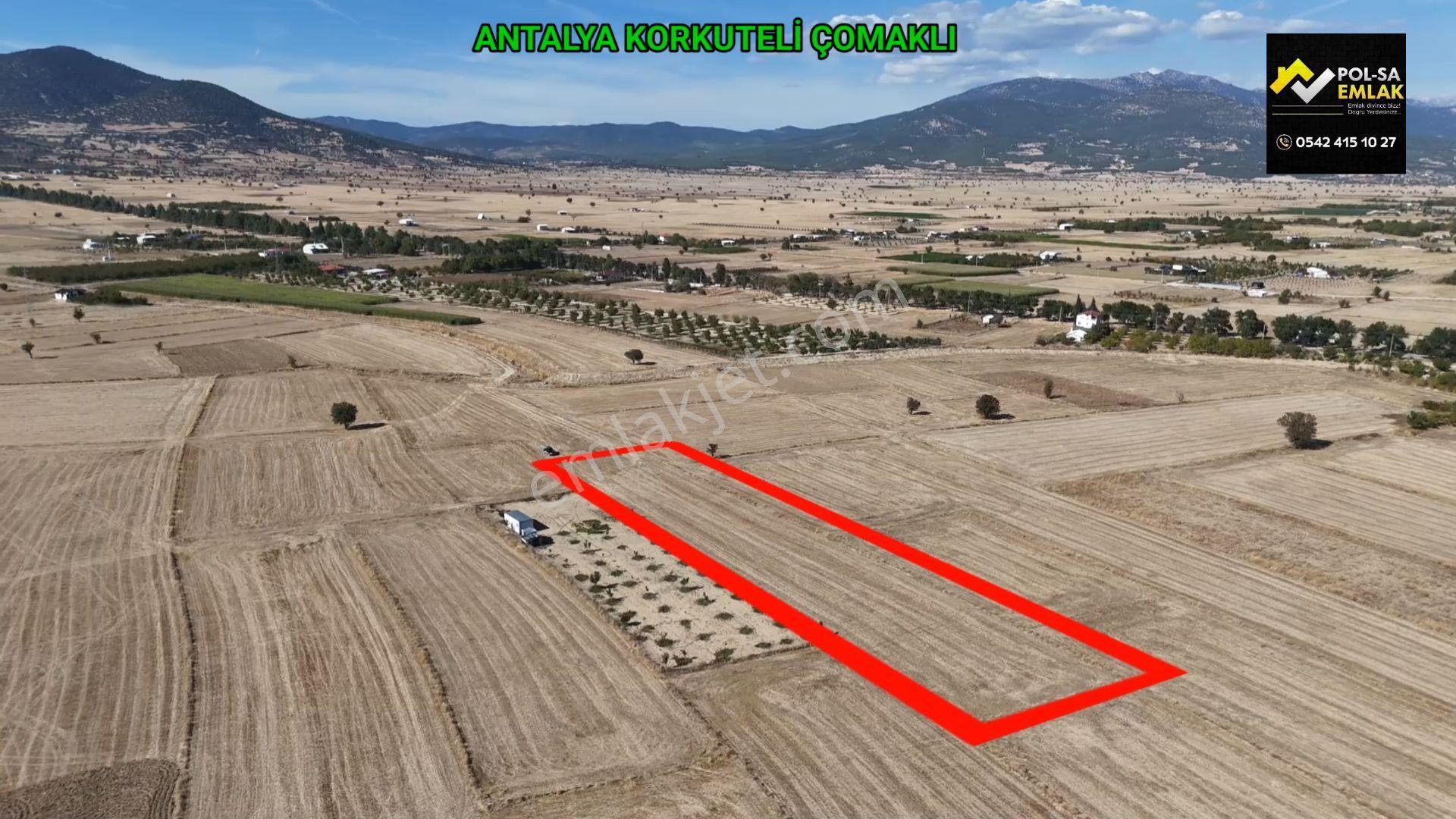 Antalya Korkuteli Çomaklı Da Satılık 3.837m2 Tarla — fotoğraf 8