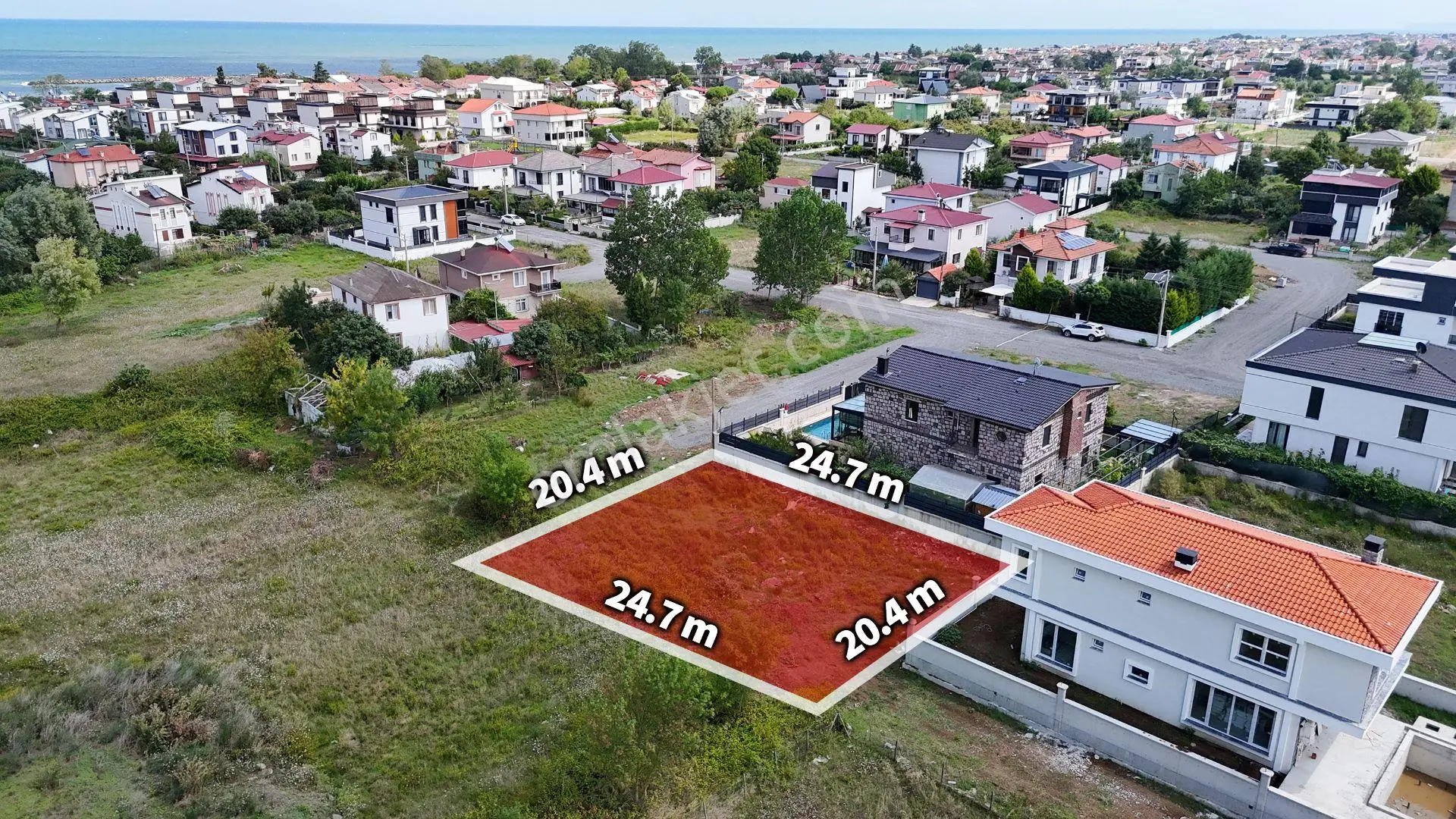 Denize Yakın Villalar Bölgesi 500 M Satılık Arsa — fotoğraf 2