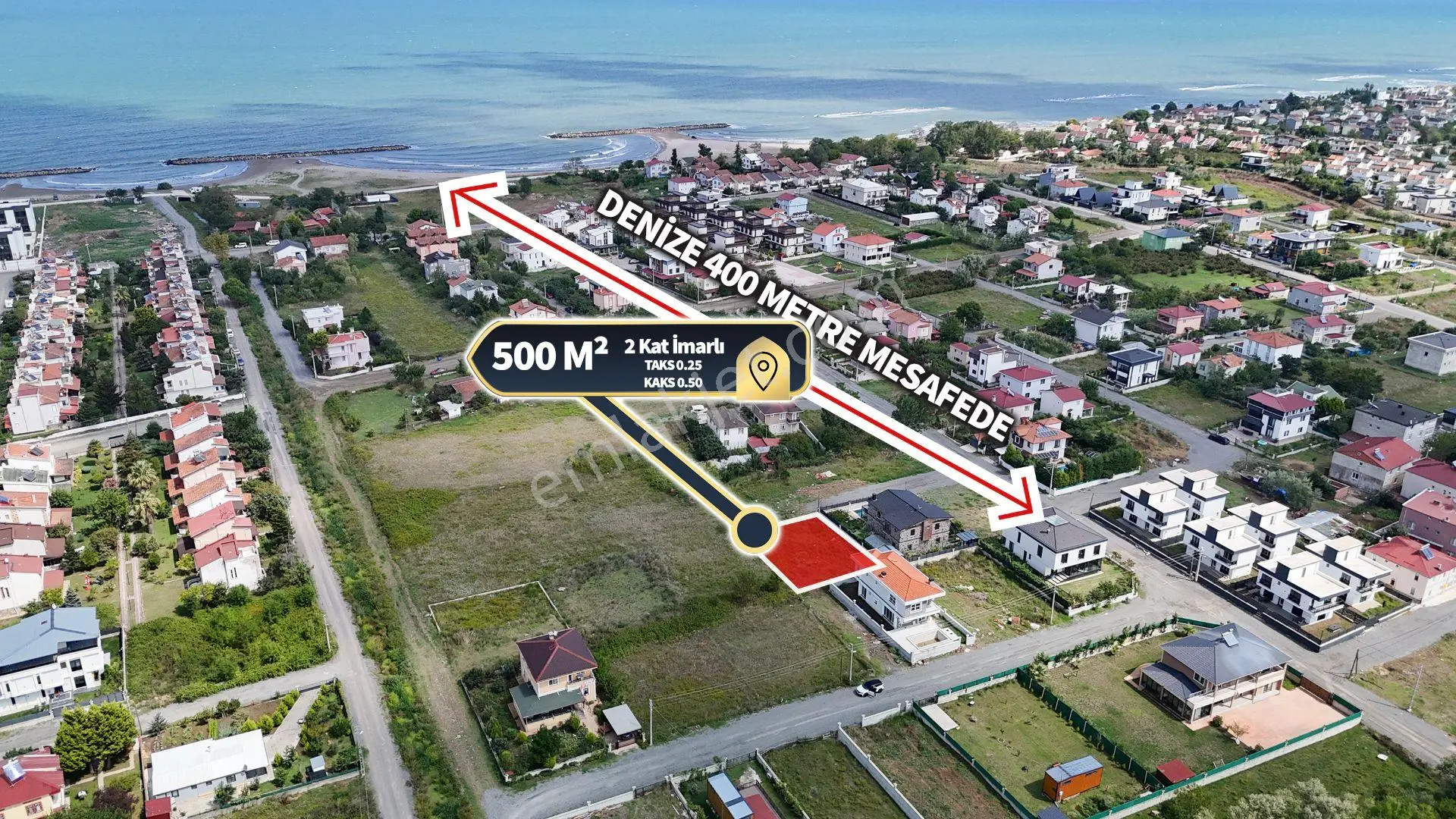 Denize Yakın Villalar Bölgesi 500 M Satılık Arsa — fotoğraf 3