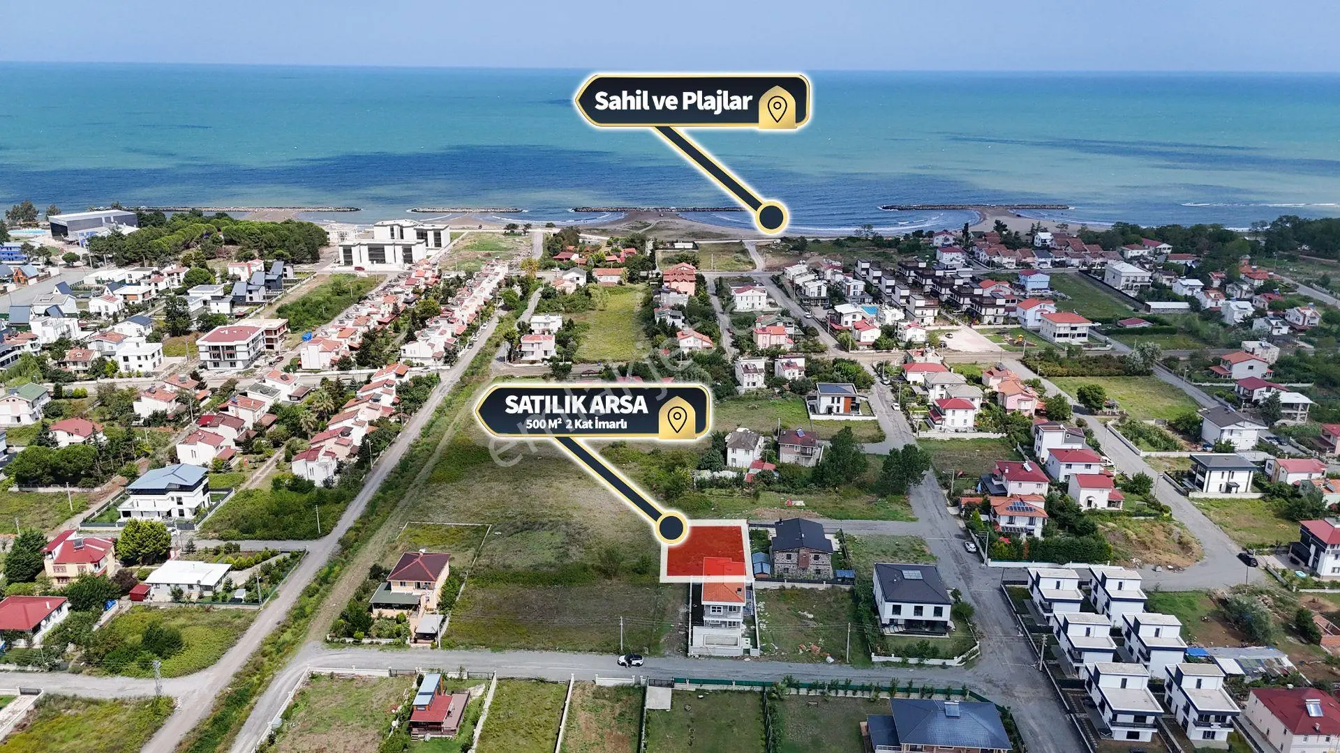 Denize Yakın Villalar Bölgesi 500 M Satılık Arsa — fotoğraf 4